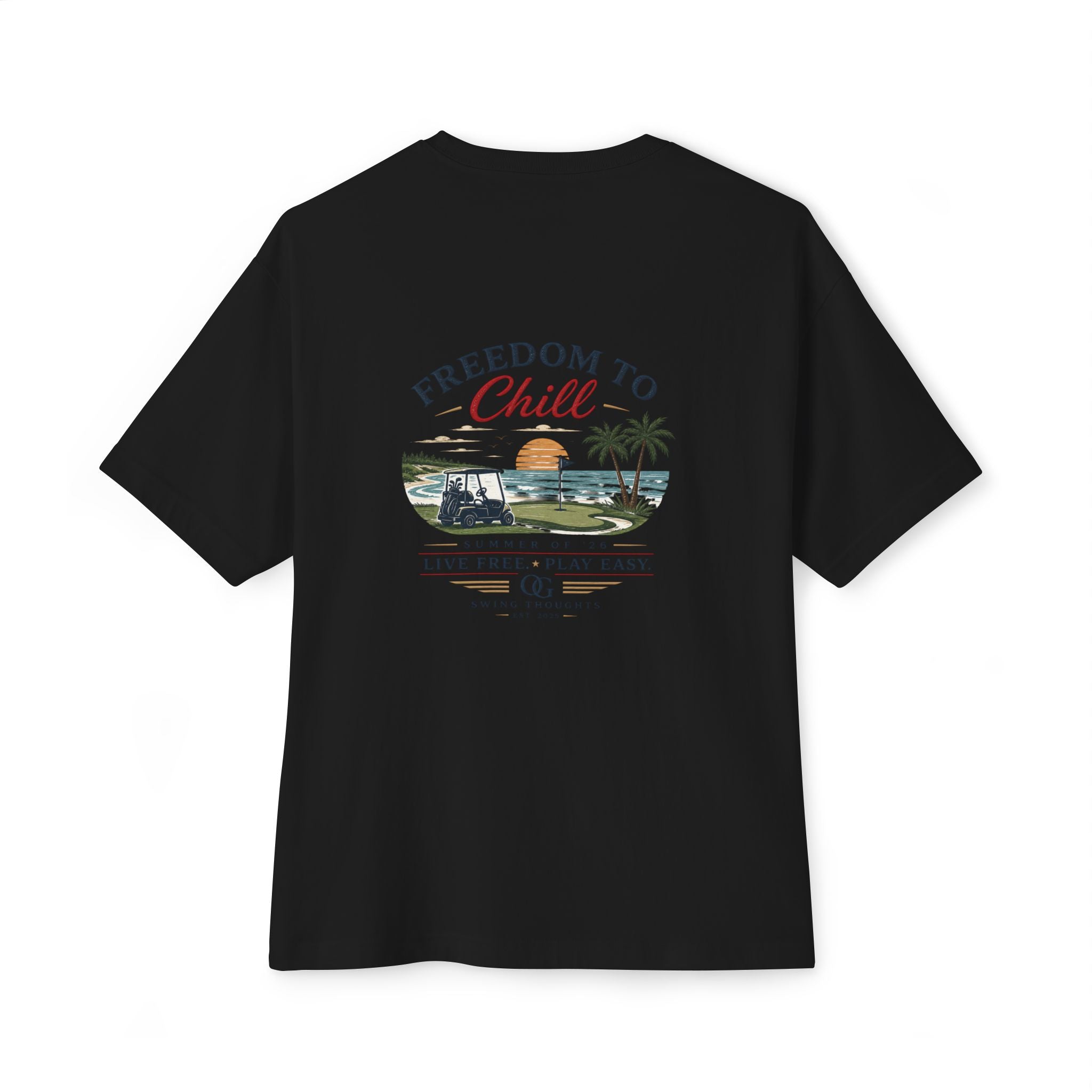 Freedom to Chill Tee — "Live Free Play Easy" T-Shirt
