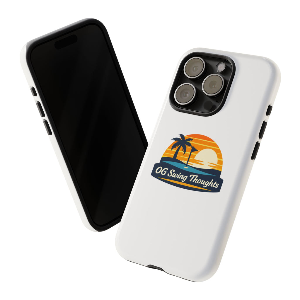 Phone Case - "OG Swing Thoughts" Tropical Sunset Design