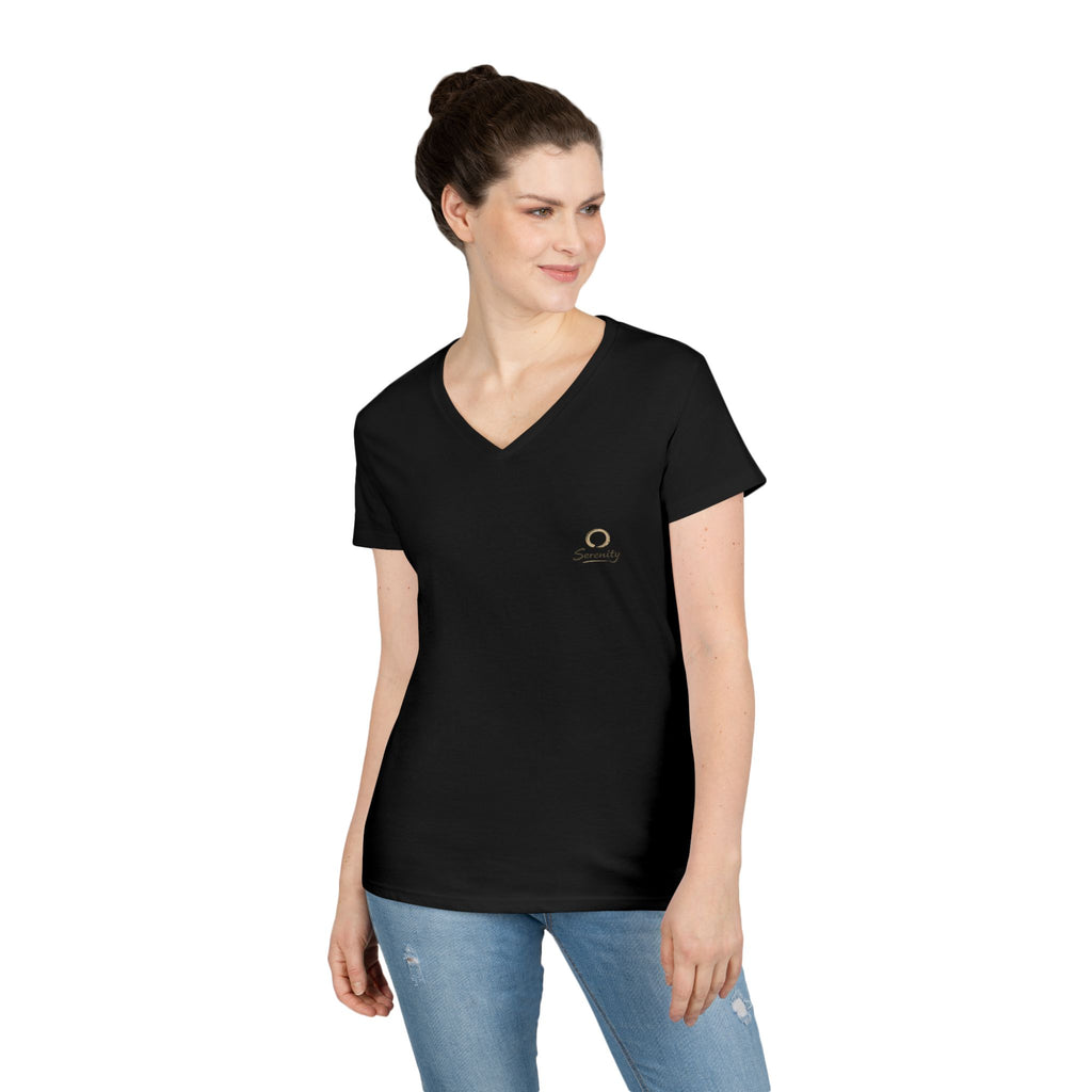 Zen Collection "Serenity" Ladies' V-Neck T-Shirt
