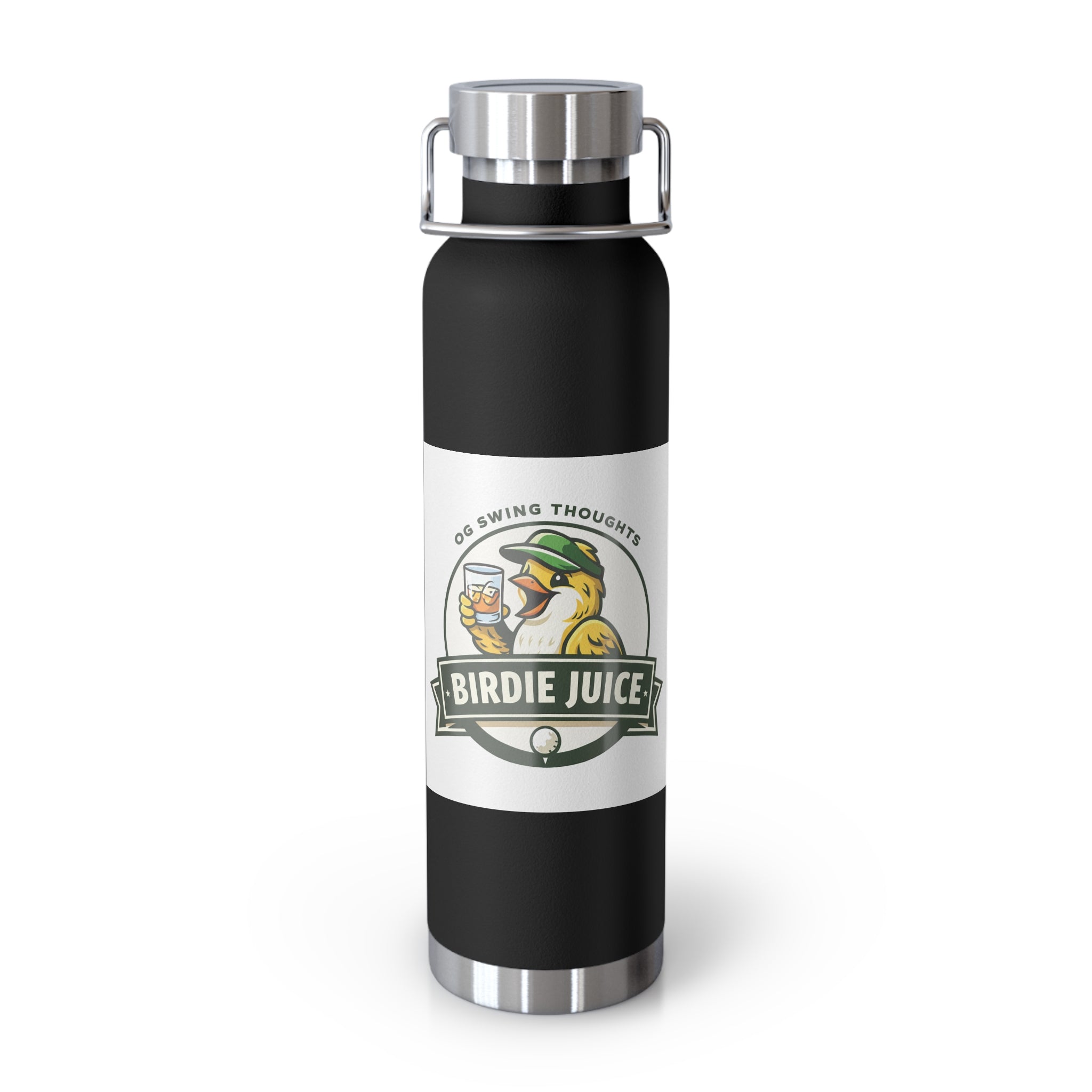 'Birdie Juice' Insulated Flask - 22oz Copper Vacuum Bottle