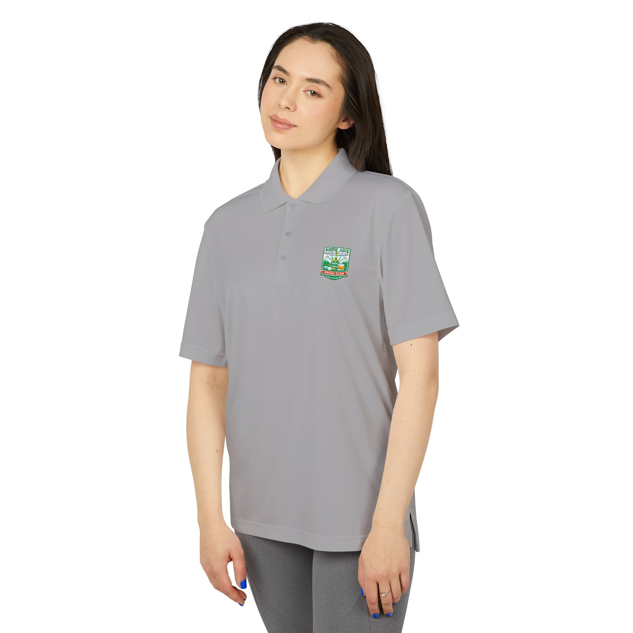 adidas Birdie Juice Social Club Performance Polo  — Athletic Golf & Work Shirt