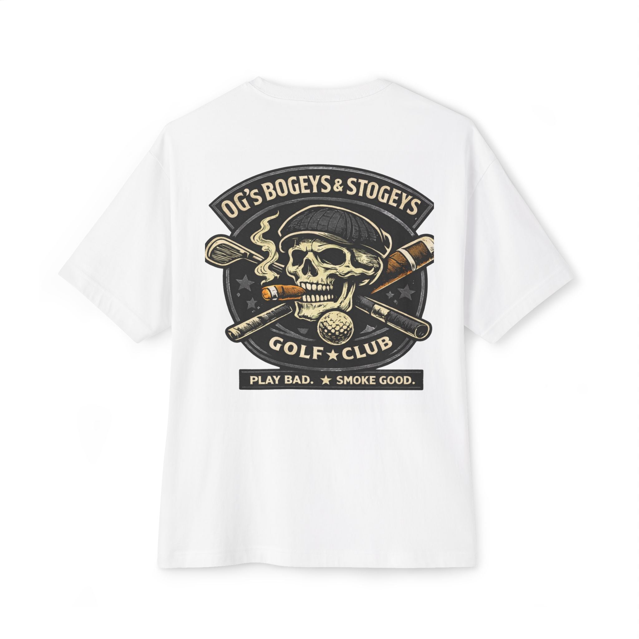OG's Bogeys & Stogeys Golf Club Tee — Skull Golf Shirt