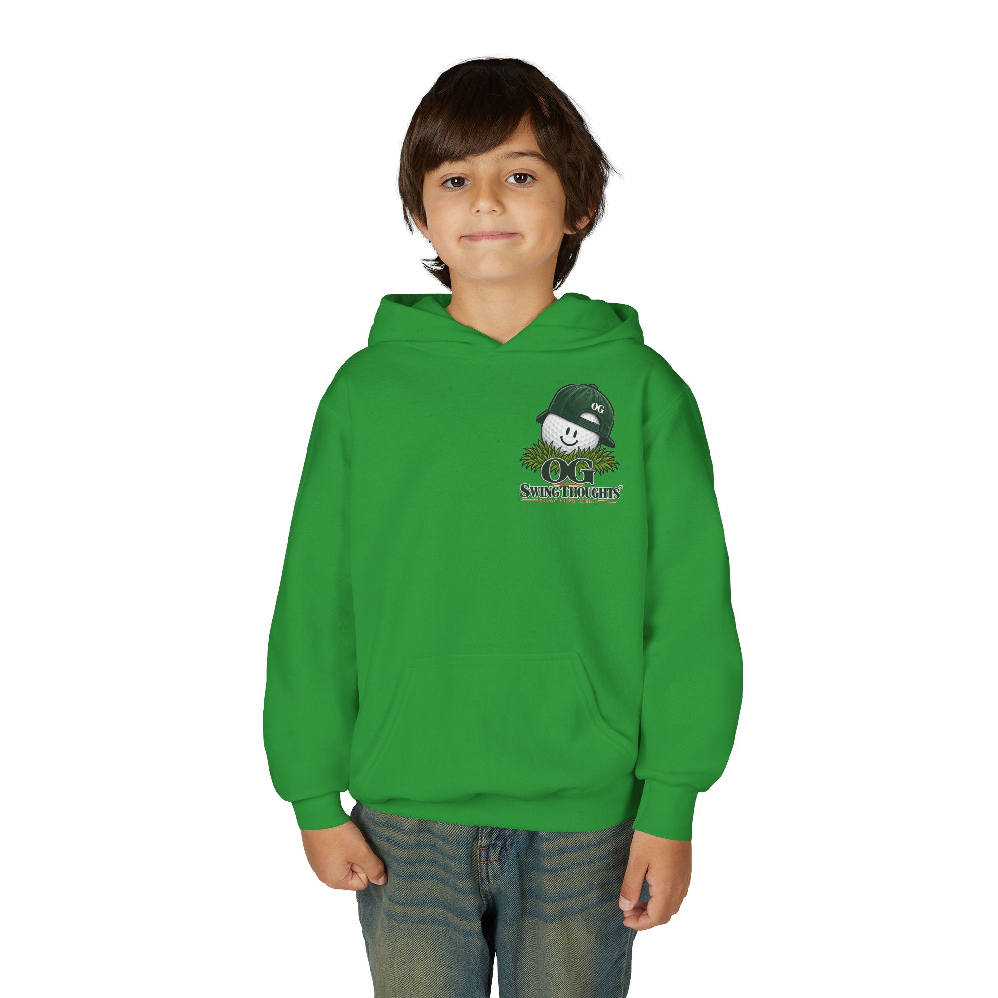 "Little Legend" Youth Golf Hoodie — "OG Swing Thoughts" Kids Golf Pullover