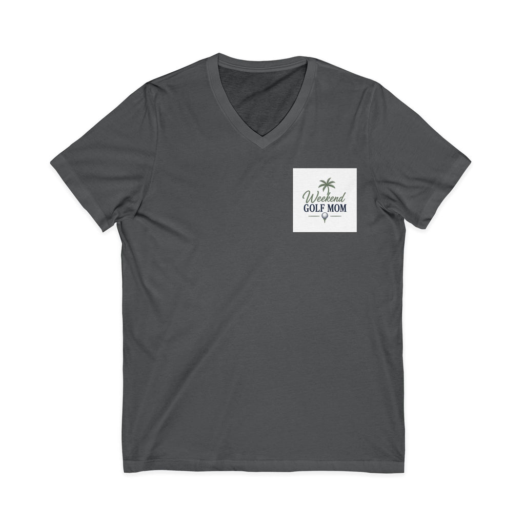 Weekend Golf Mom V-Neck Tee — Golfing Mom Graphic T-Shirt