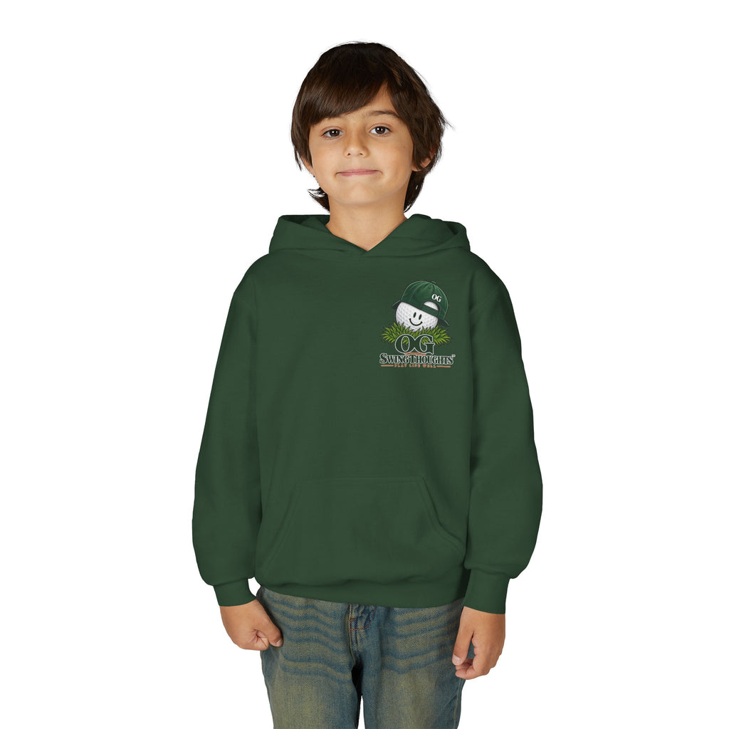 "Little Legend" Youth Golf Hoodie — "OG Swing Thoughts" Kids Golf Pullover
