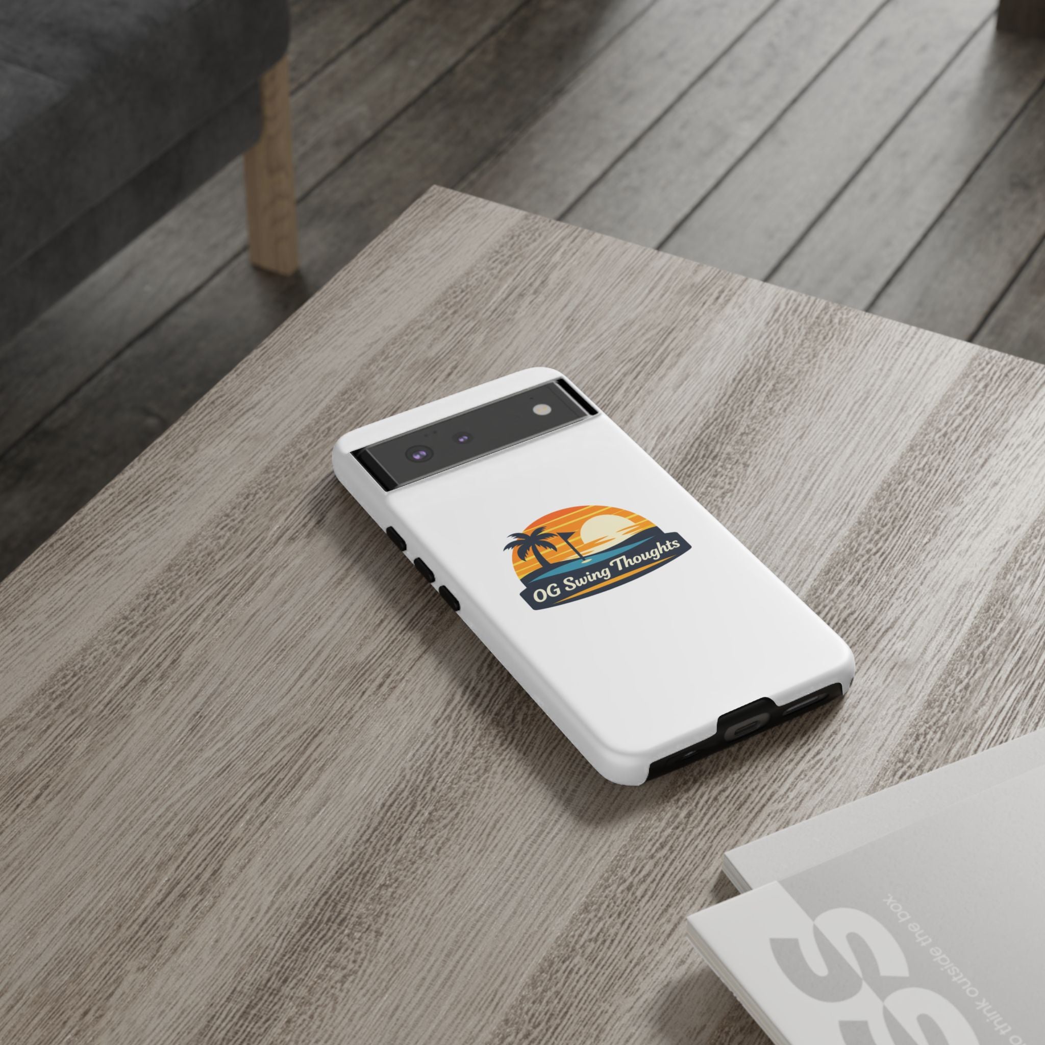 Phone Case - "OG Swing Thoughts" Tropical Sunset Design