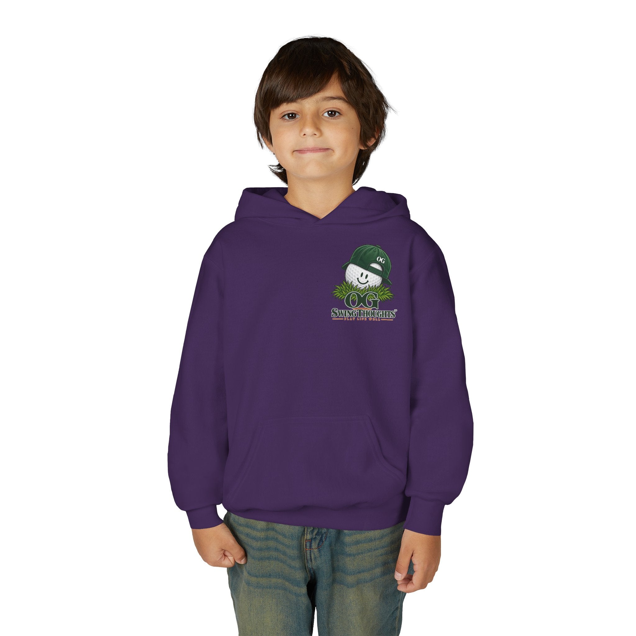 "Little Legend" Youth Golf Hoodie — "OG Swing Thoughts" Kids Golf Pullover