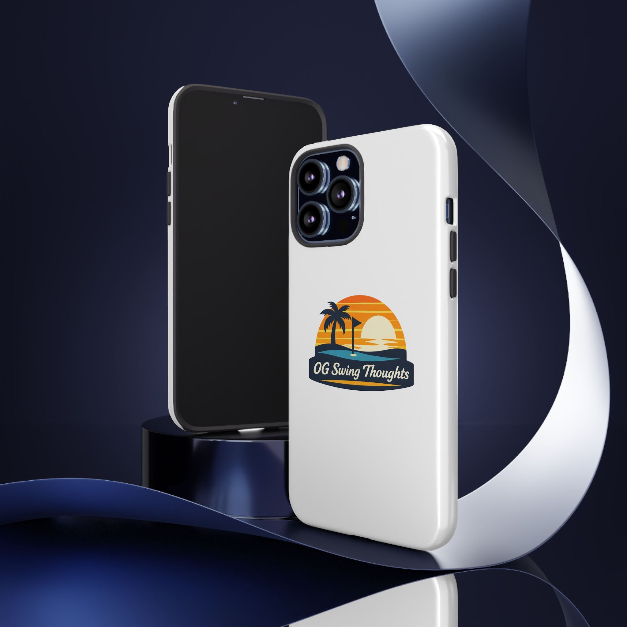 Phone Case - "OG Swing Thoughts" Tropical Sunset Design