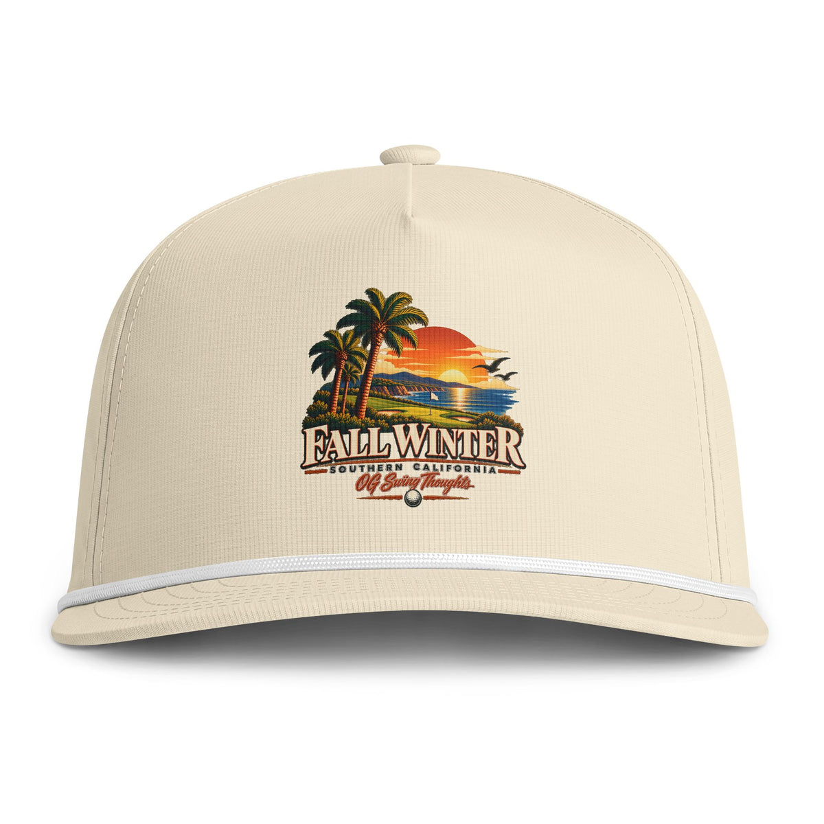 "Smoov Season" Fall Winter Tropical Sunset Rope Cap
