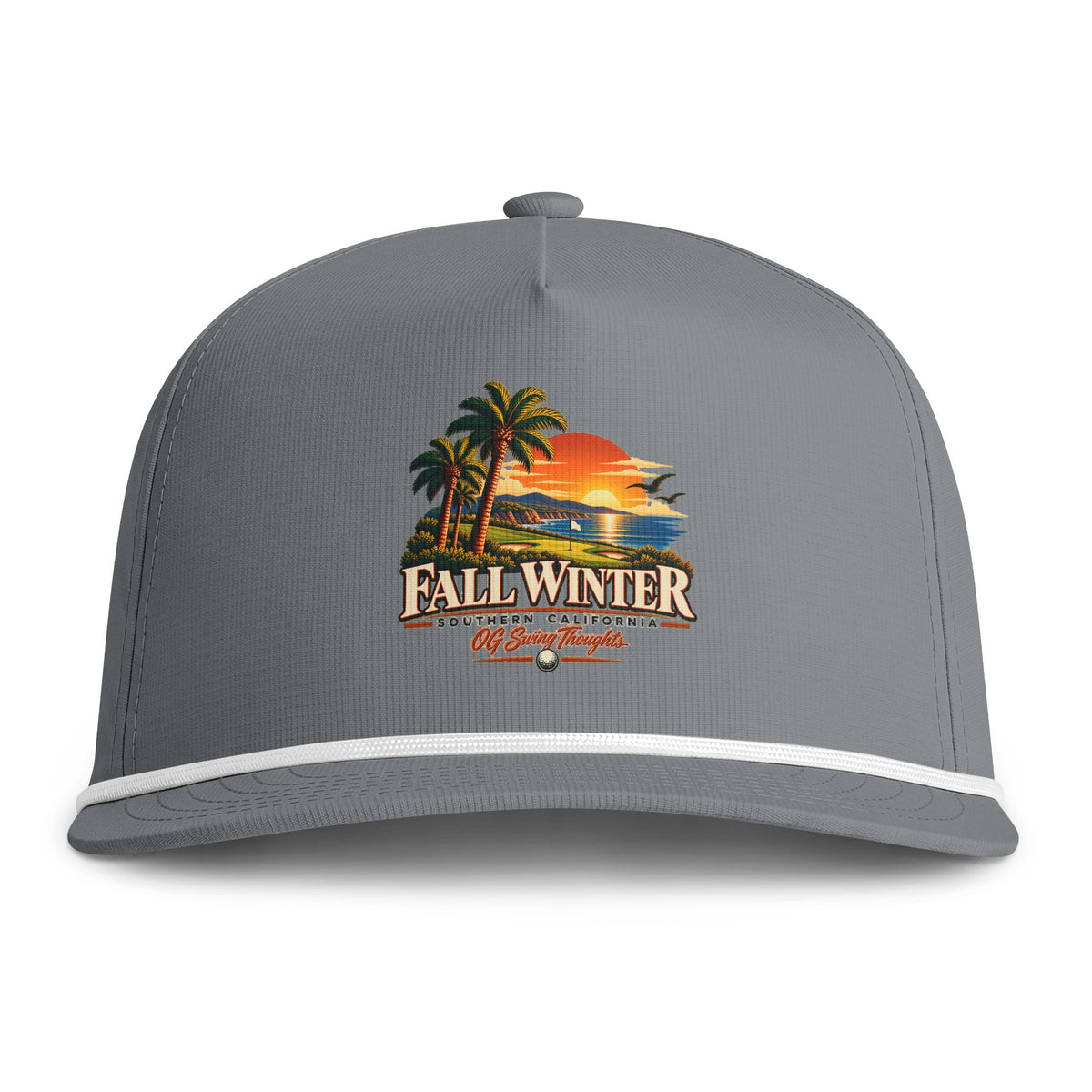 "Smoov Season" Fall Winter Tropical Sunset Rope Cap