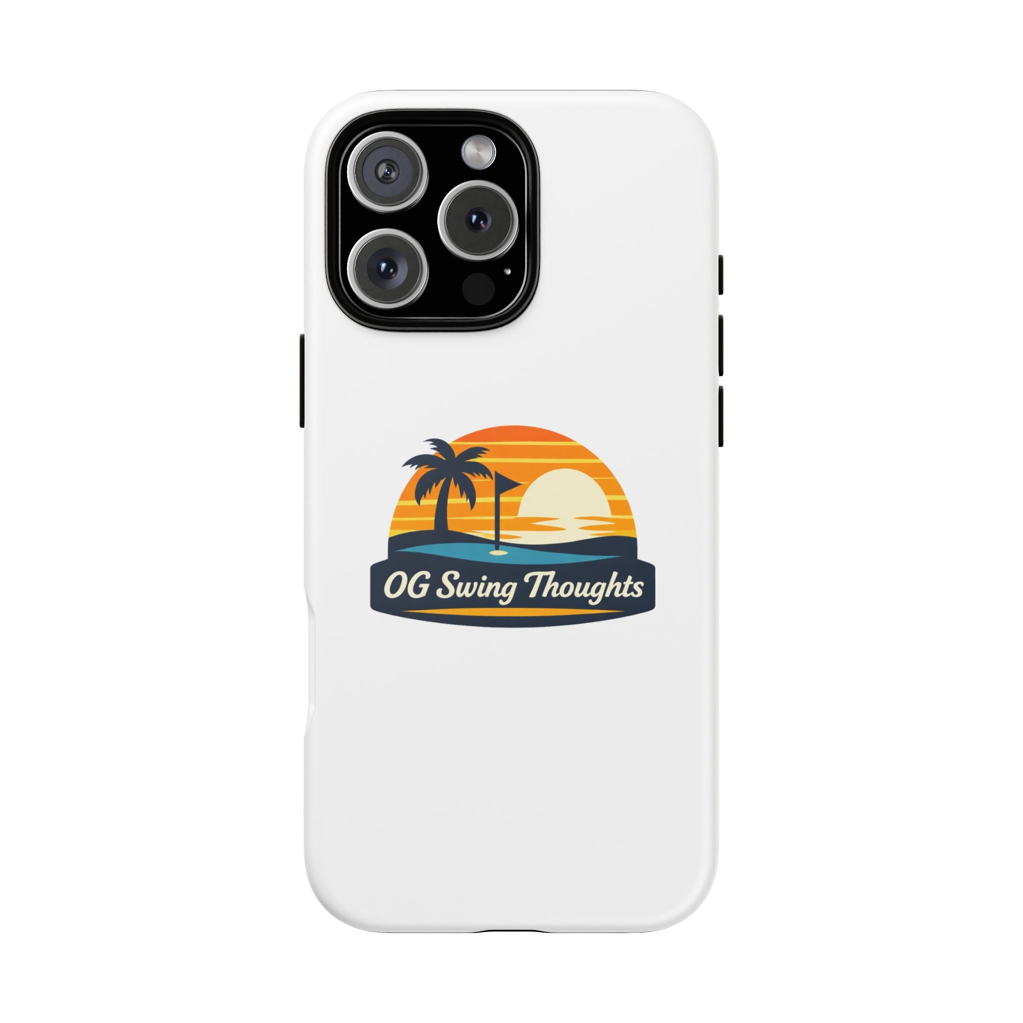 Phone Case - "OG Swing Thoughts" Tropical Sunset Design
