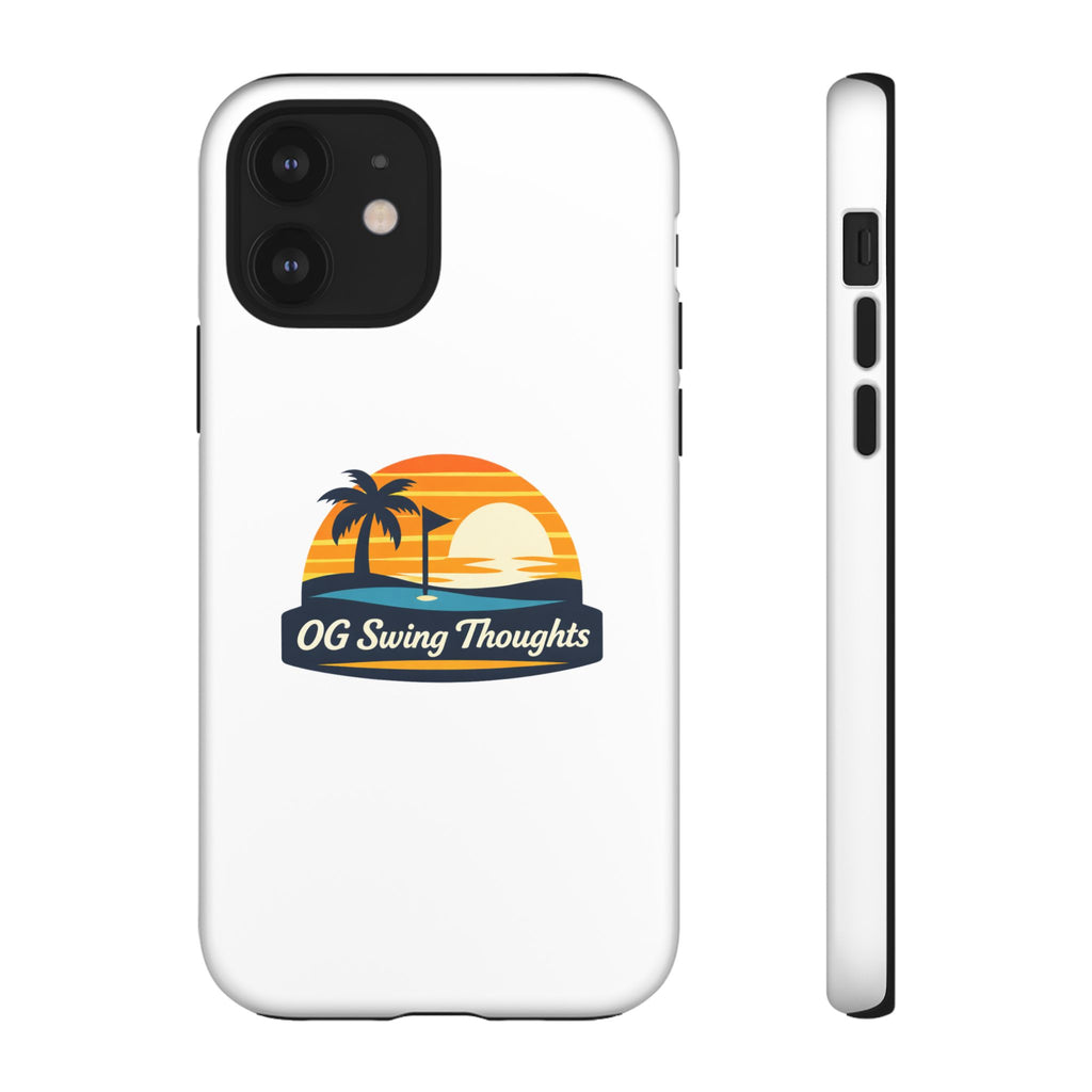 Phone Case - "OG Swing Thoughts" Tropical Sunset Design