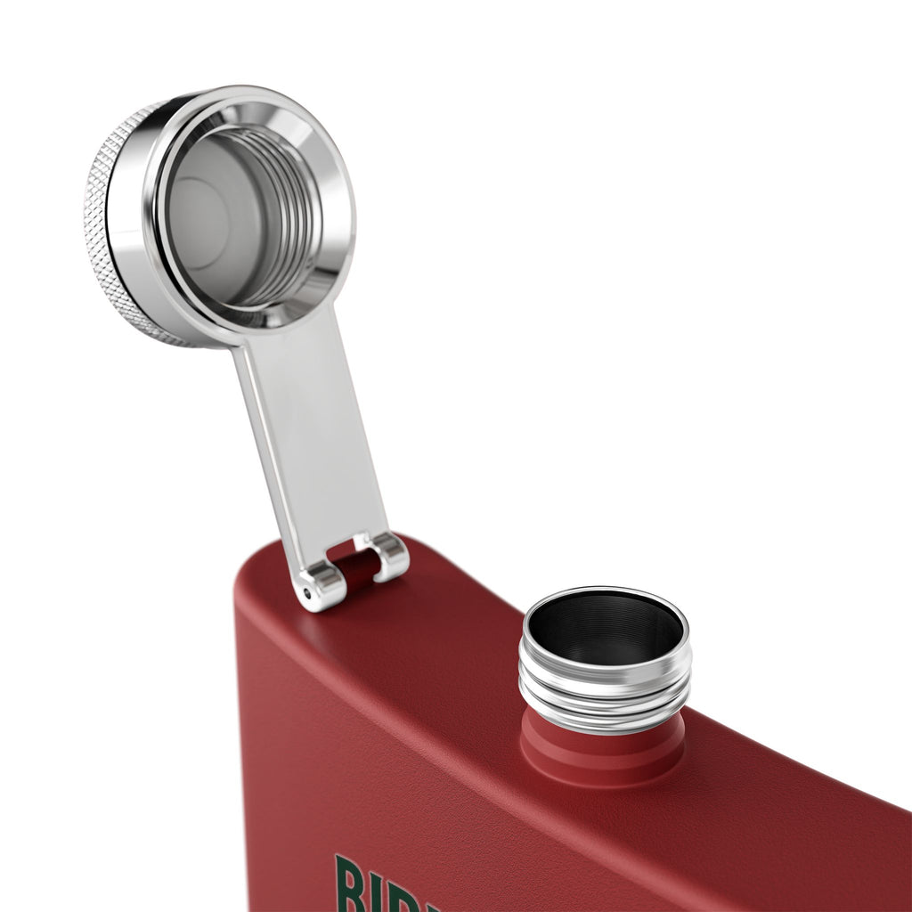 Golf Flask — “Birdie Juice” 6oz Stainless Steel Hip Flask (Golf Gift)
