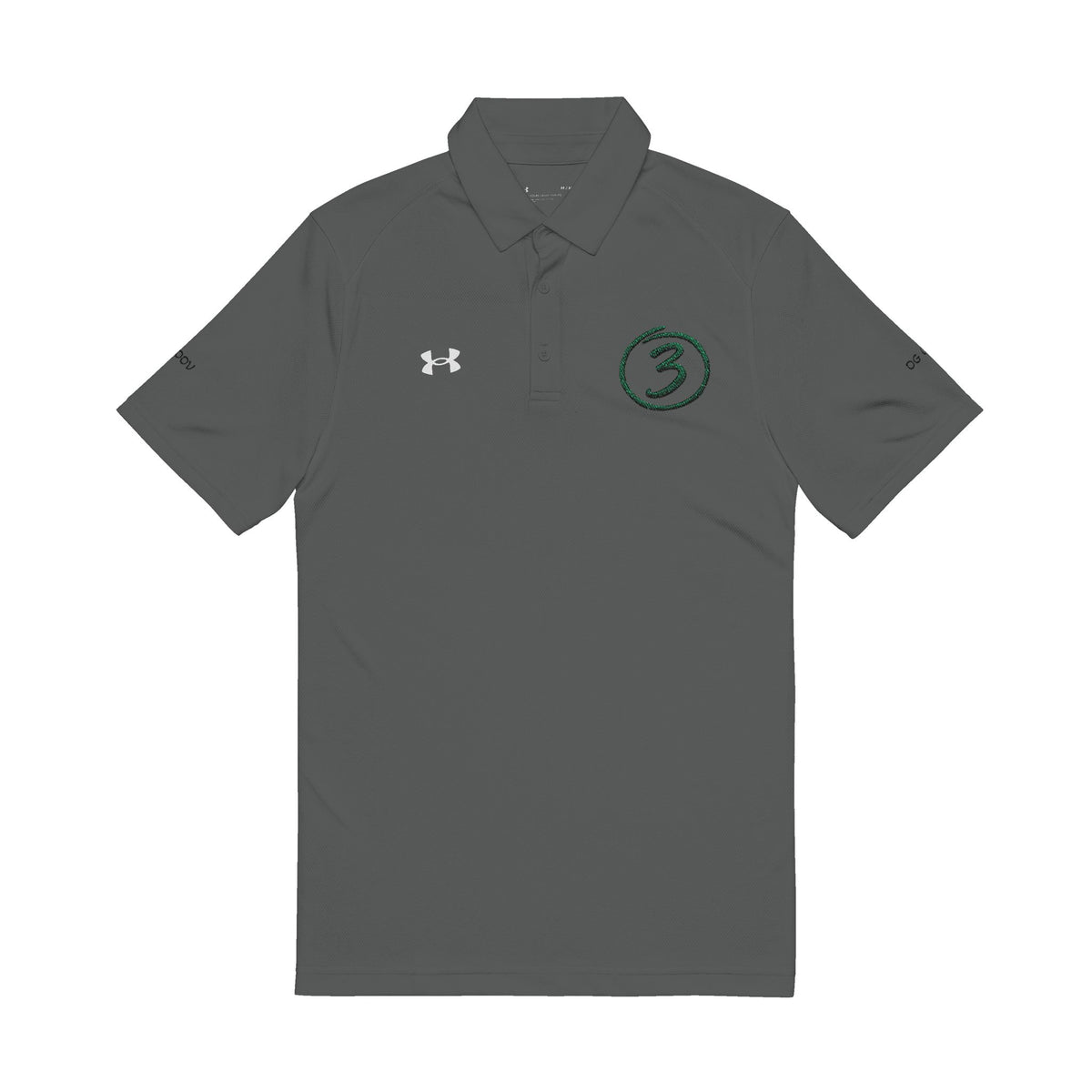 "Put Me Down for 3" Under Armor Men’s Polo Shirt Embroidered