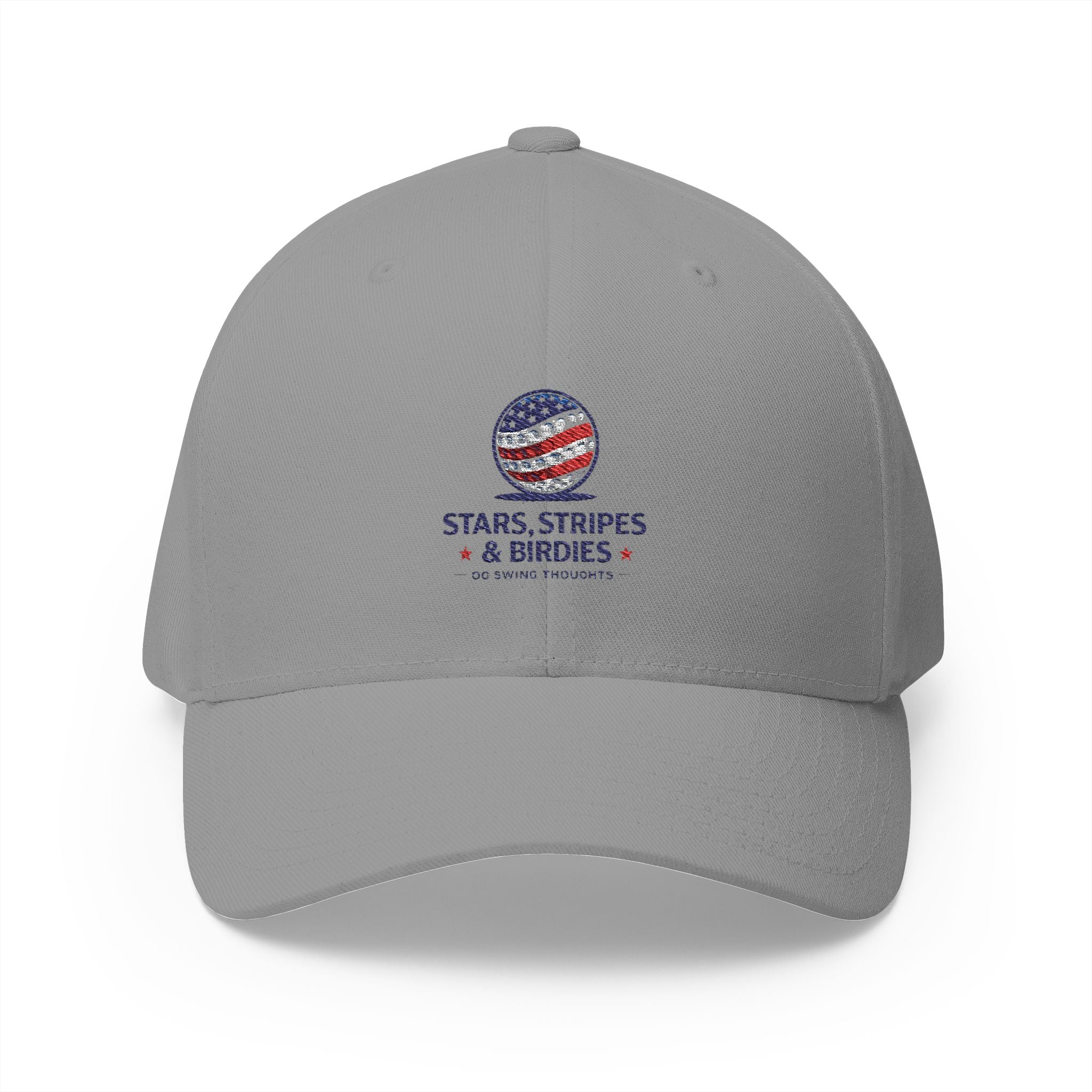 Embroidered 'Stars, Stripes & Birdies' Patriotic Structured Cap