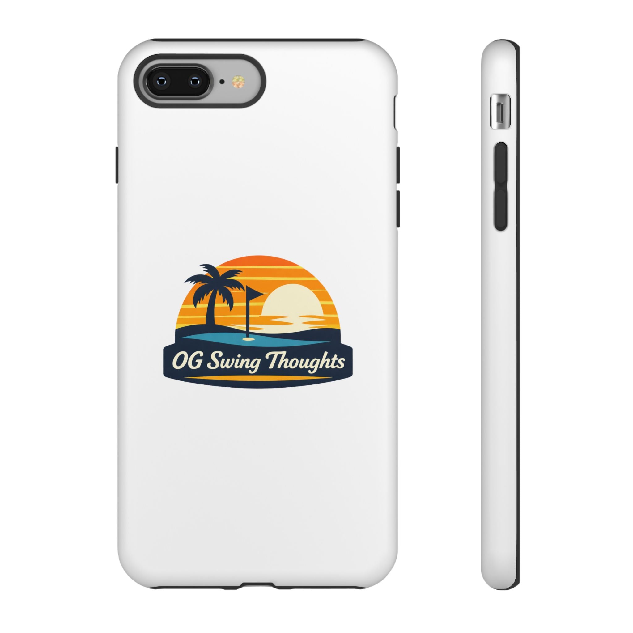 Phone Case - "OG Swing Thoughts" Tropical Sunset Design