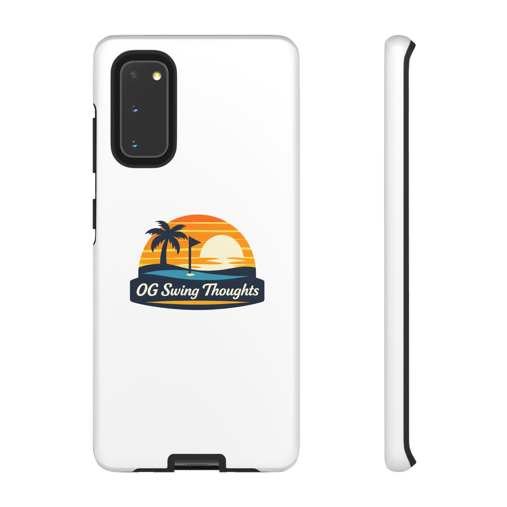 Phone Case - "OG Swing Thoughts" Tropical Sunset Design