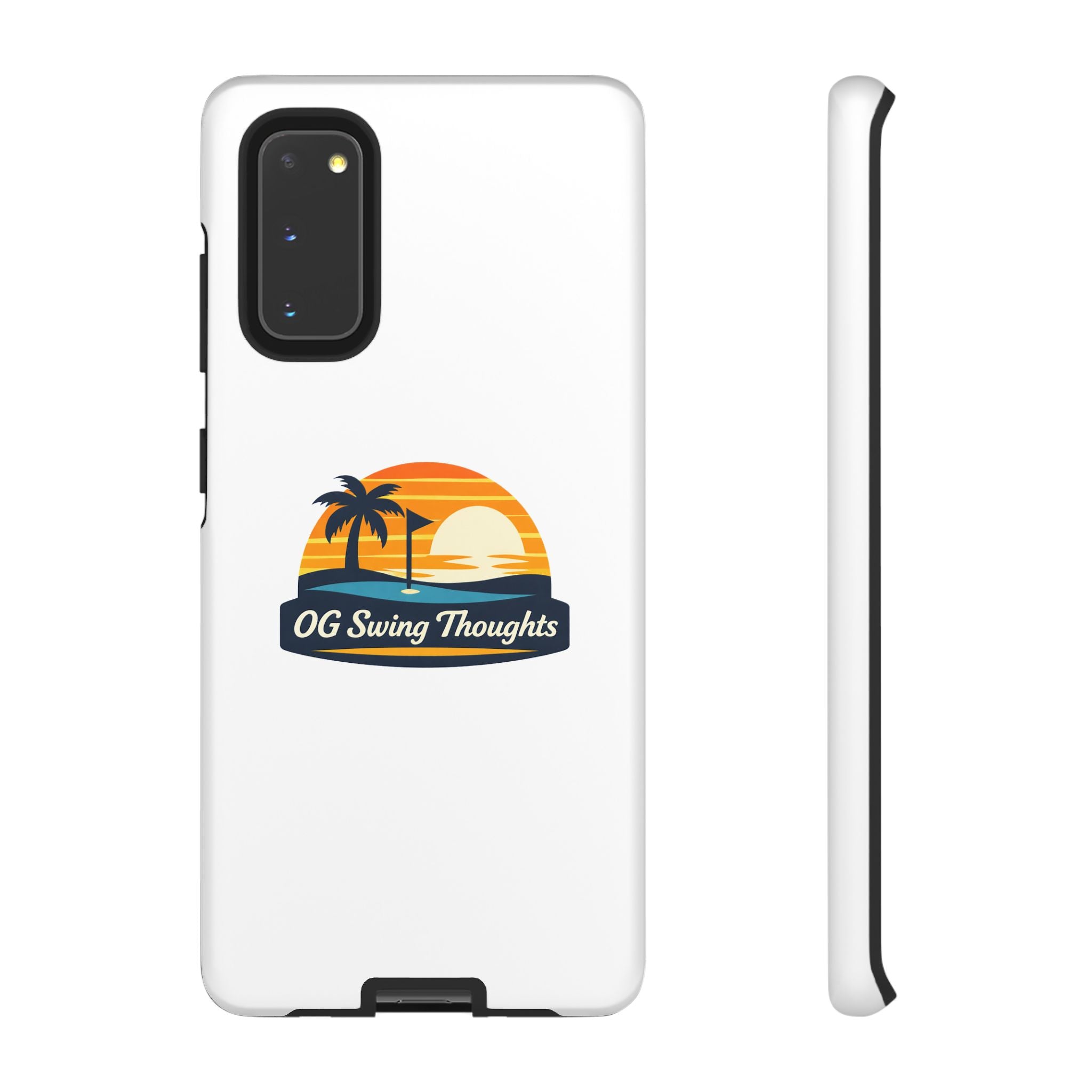 Phone Case - "OG Swing Thoughts" Tropical Sunset Design