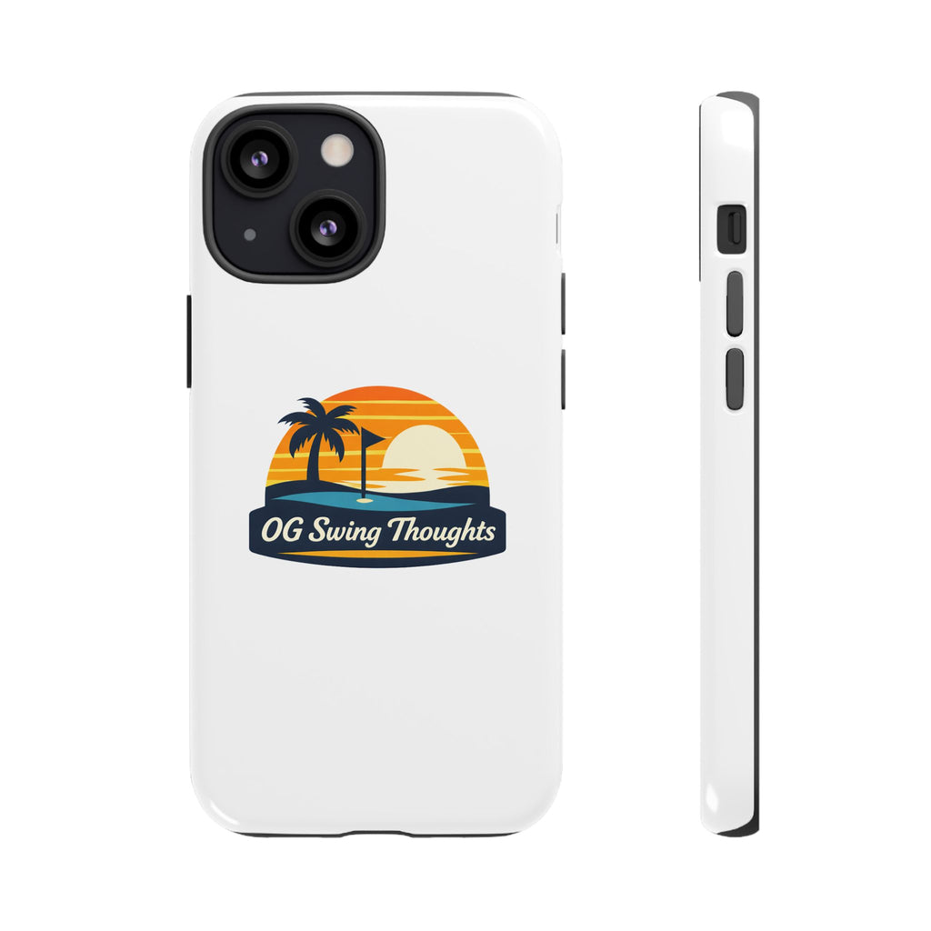Phone Case - "OG Swing Thoughts" Tropical Sunset Design