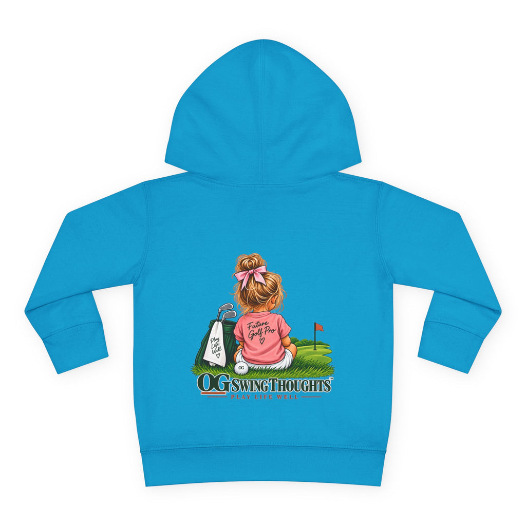 "Future Golf Pro" Toddler Hoodie — OG Swing Thoughts Golf Design (Play Live Well)