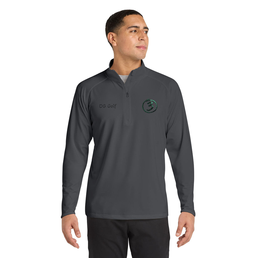 "Put Me Down for 3" OG Golf Quarter-Zip Pullover with Embroidered Logo