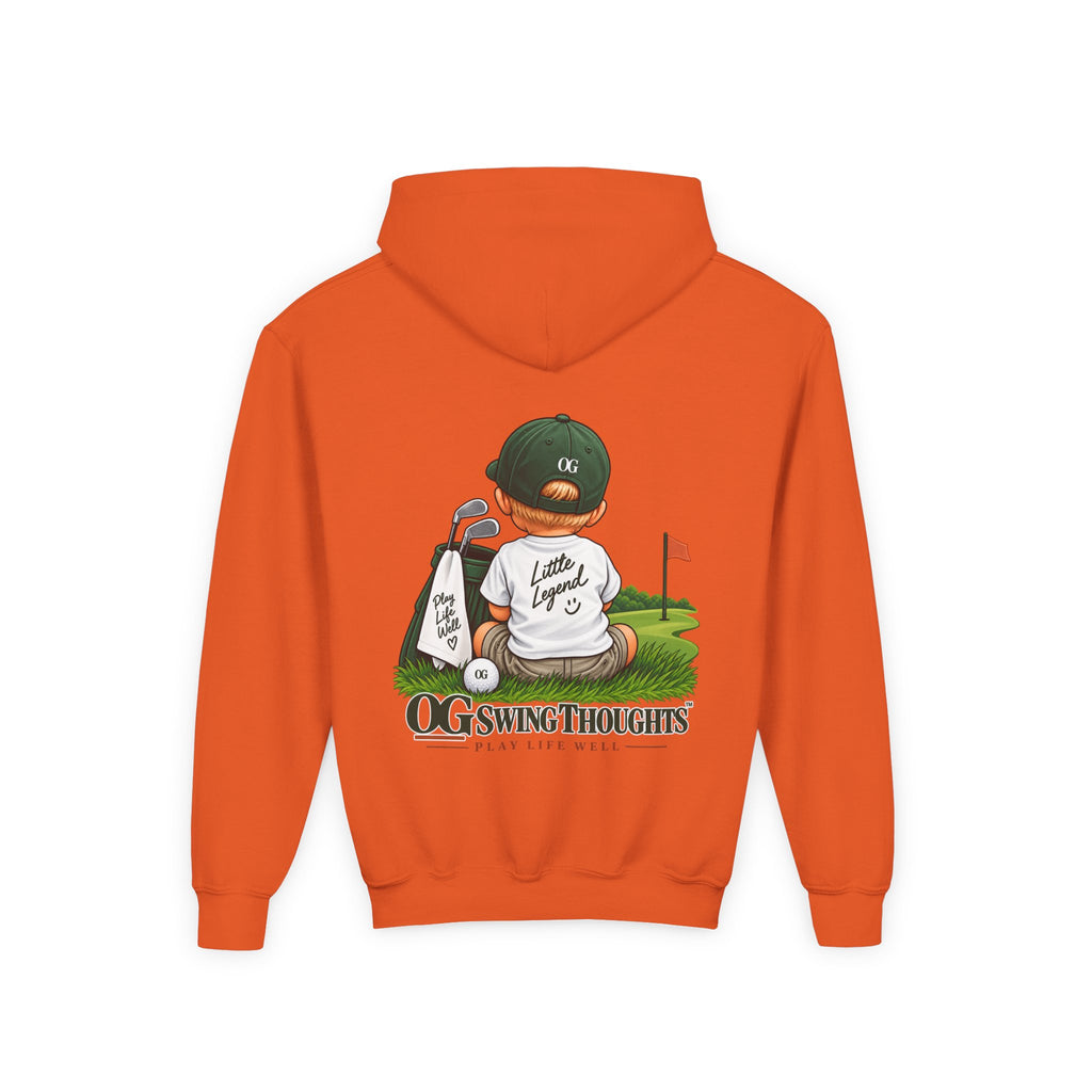 "Little Legend" Youth Golf Hoodie — "OG Swing Thoughts" Kids Golf Pullover