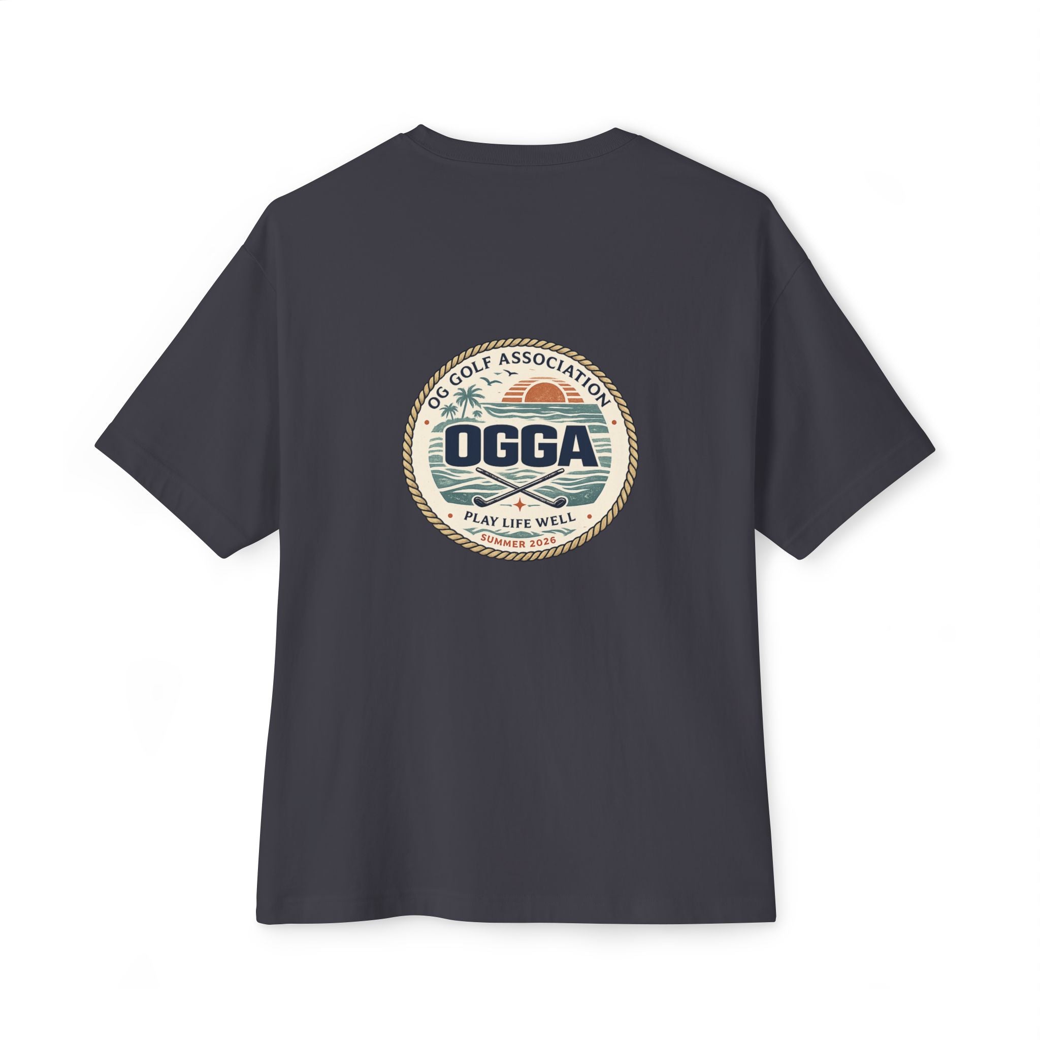 OGGA Vintage Golf Association Tee — Retro Logo Oversized Boxy T-Shirt