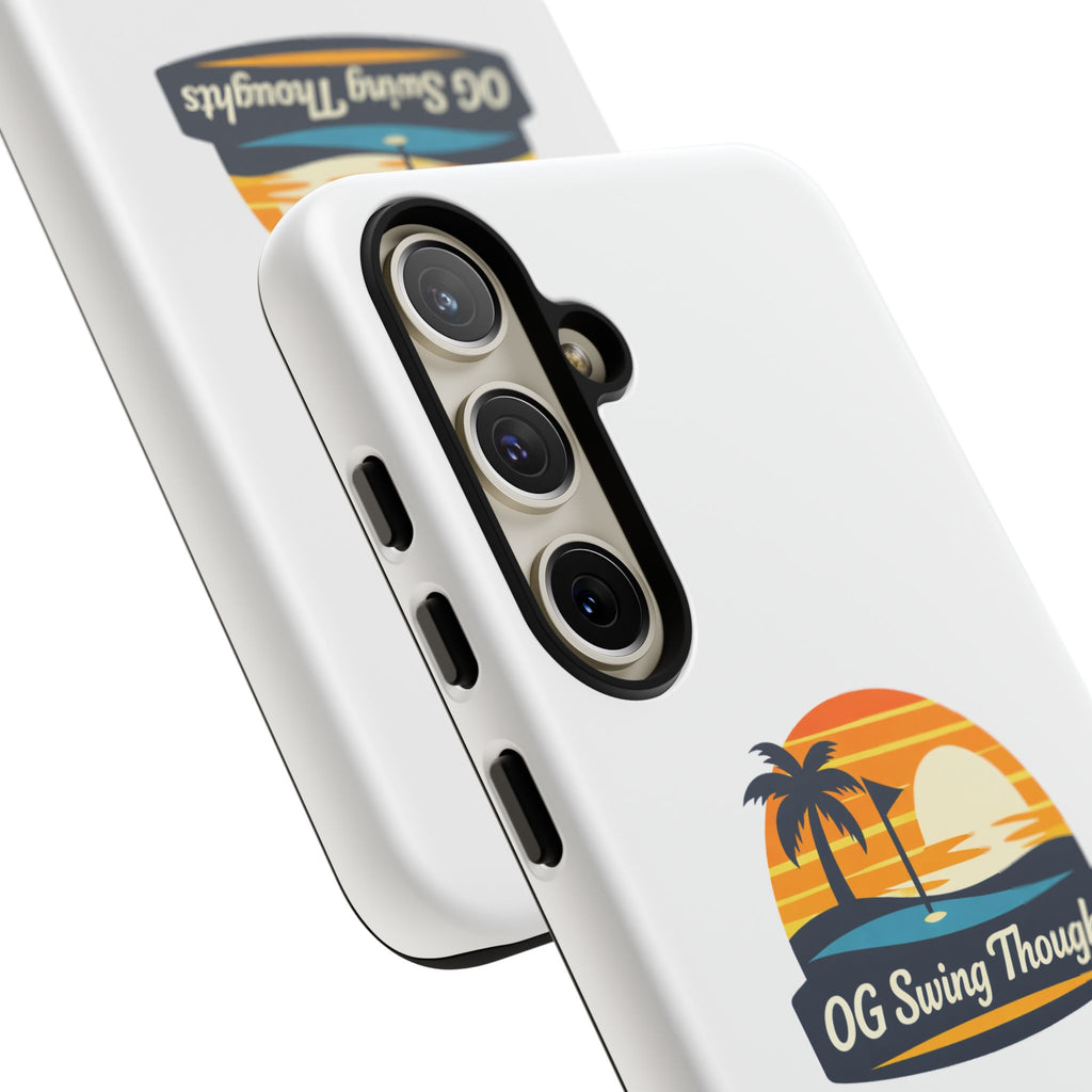 Phone Case - "OG Swing Thoughts" Tropical Sunset Design