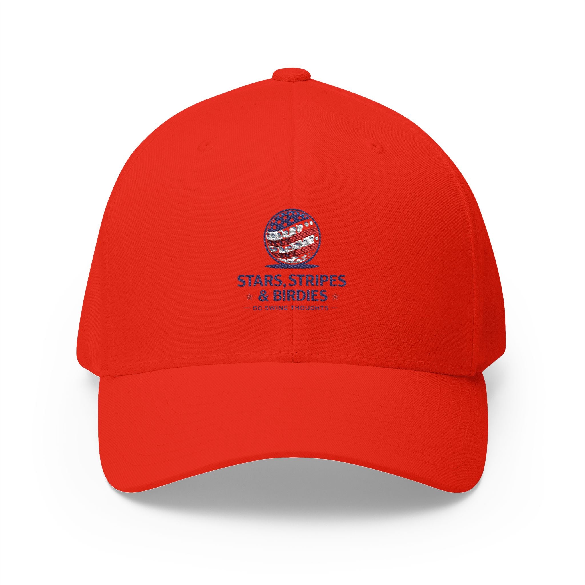 Embroidered 'Stars, Stripes & Birdies' Patriotic Structured Cap