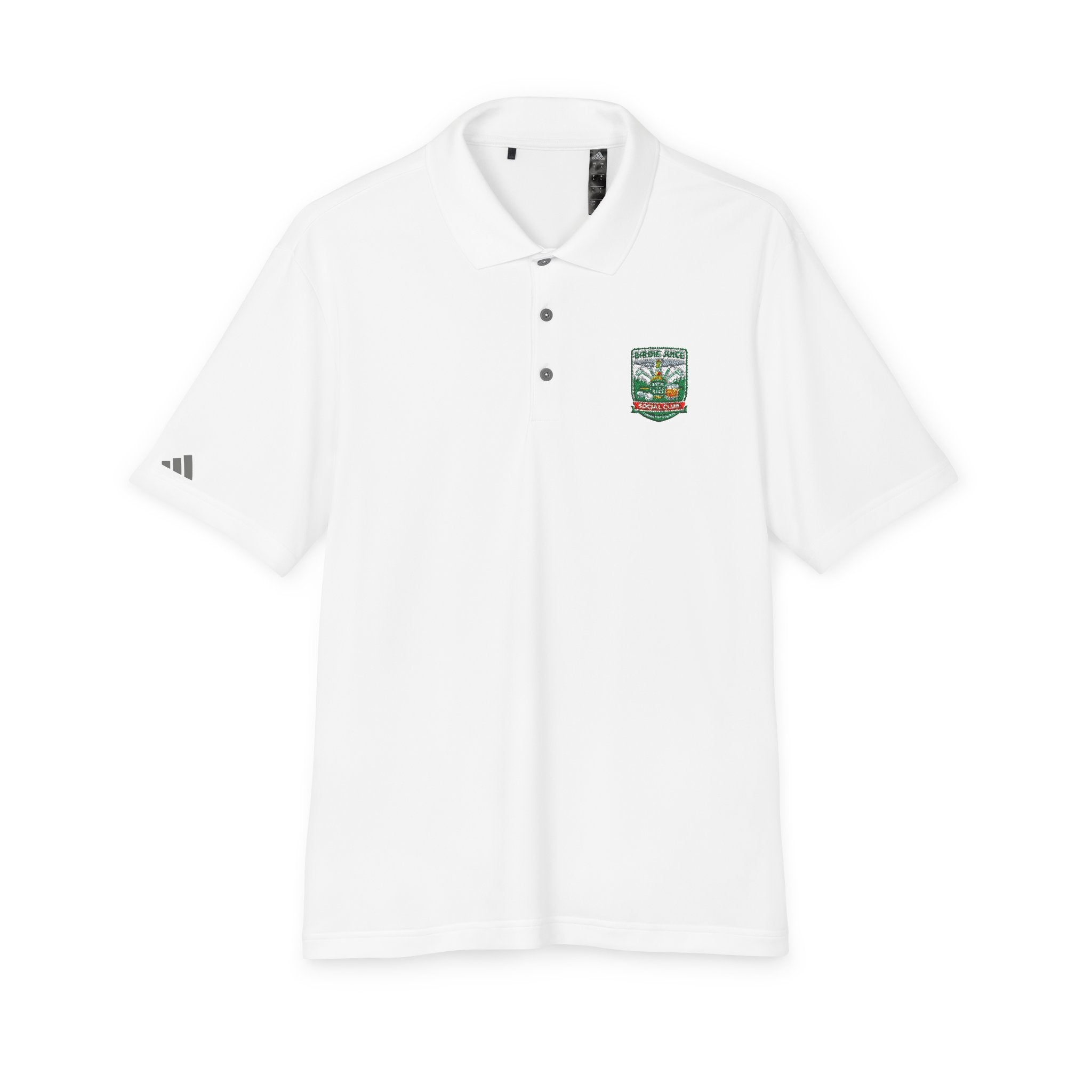 adidas Birdie Juice Social Club Performance Polo  — Athletic Golf & Work Shirt