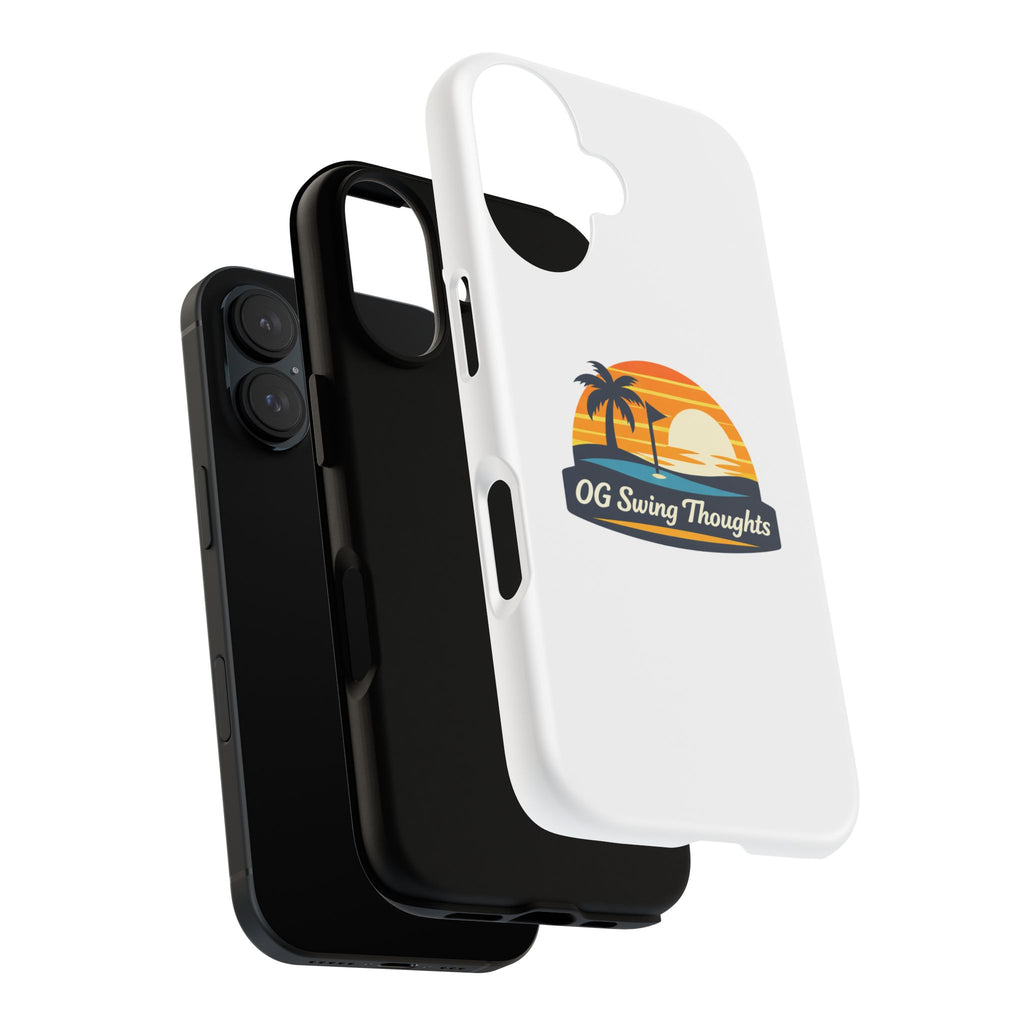 Phone Case - "OG Swing Thoughts" Tropical Sunset Design