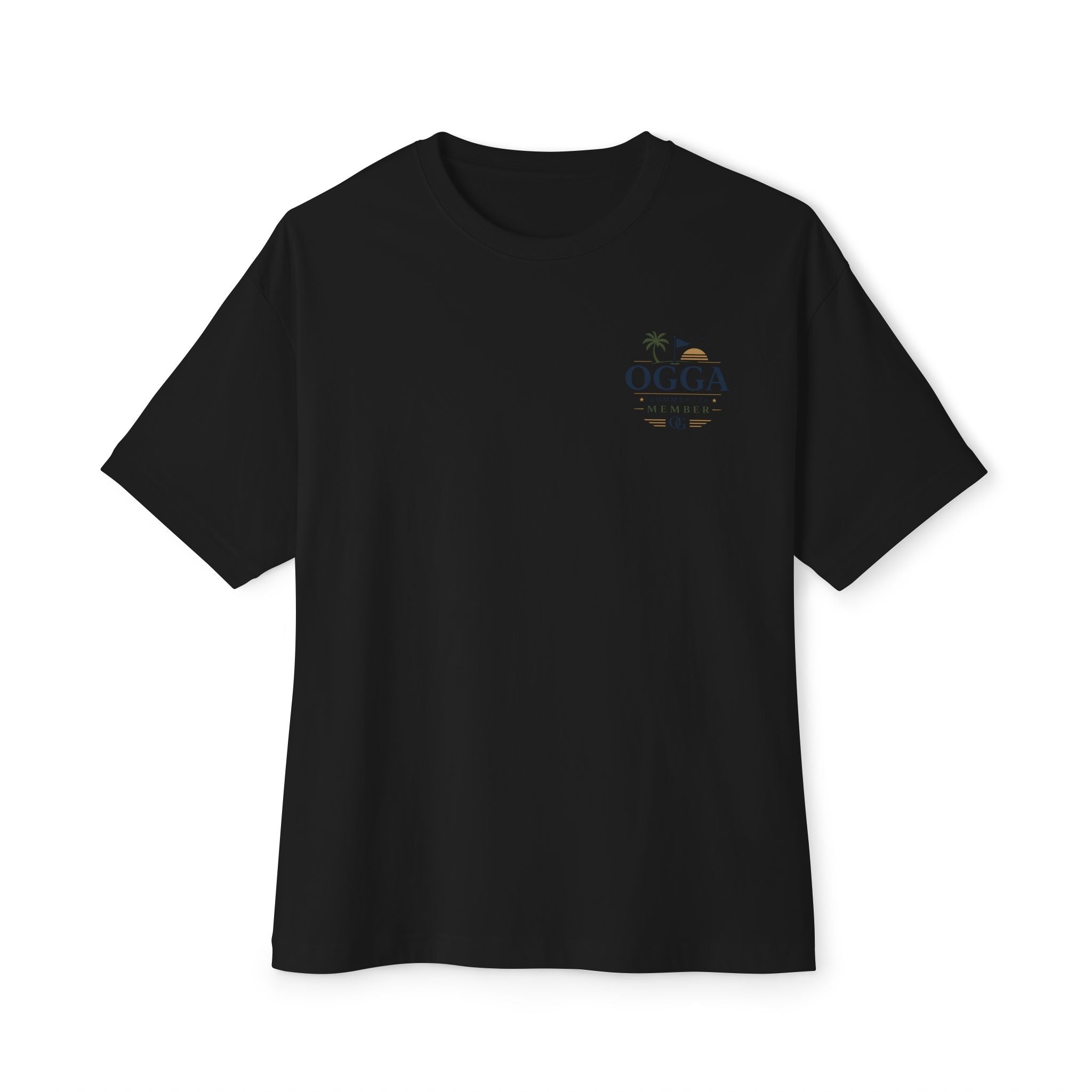 OGGA Beach Tee — "Live Free, Play Easy" Oversized Boxy T-Shirt