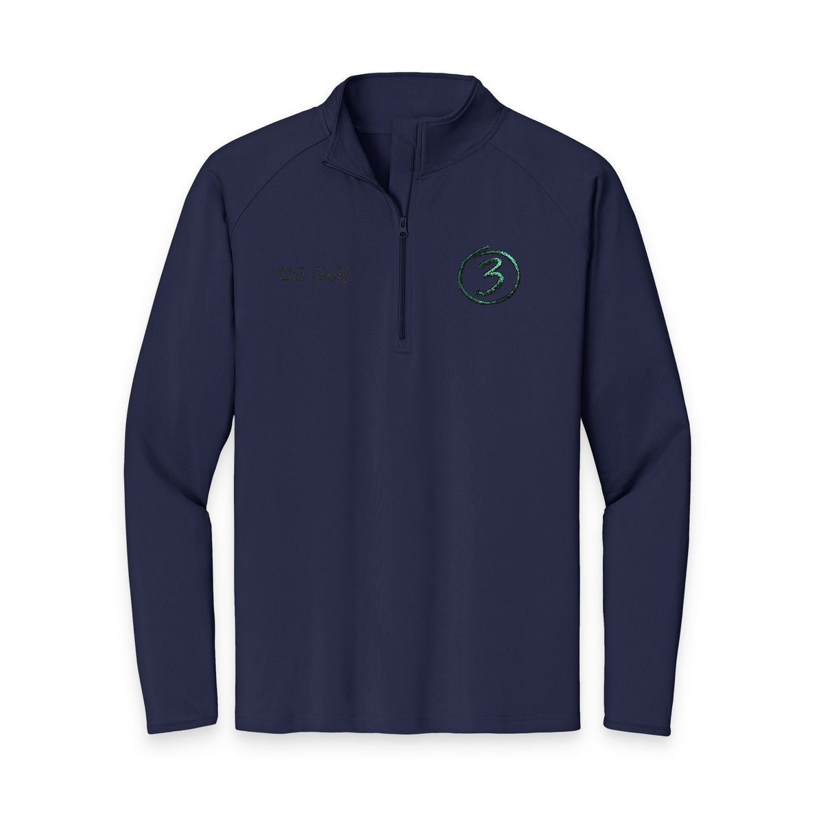"Put Me Down for 3" OG Golf Quarter-Zip Pullover with Embroidered Logo
