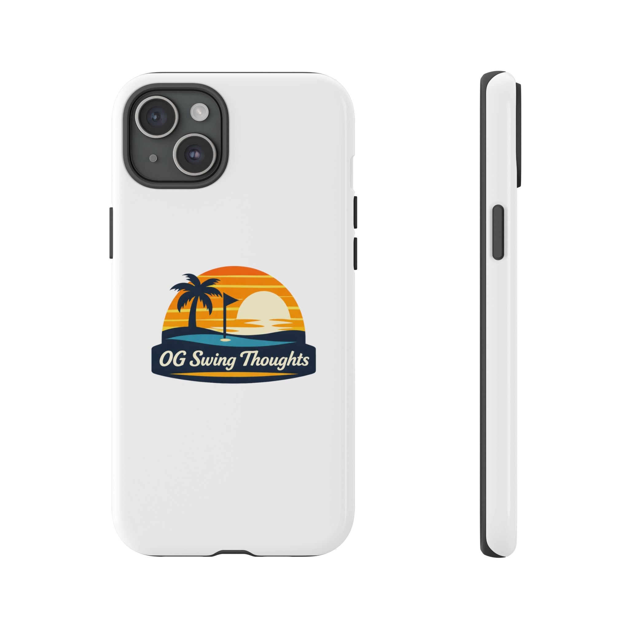 Phone Case - "OG Swing Thoughts" Tropical Sunset Design