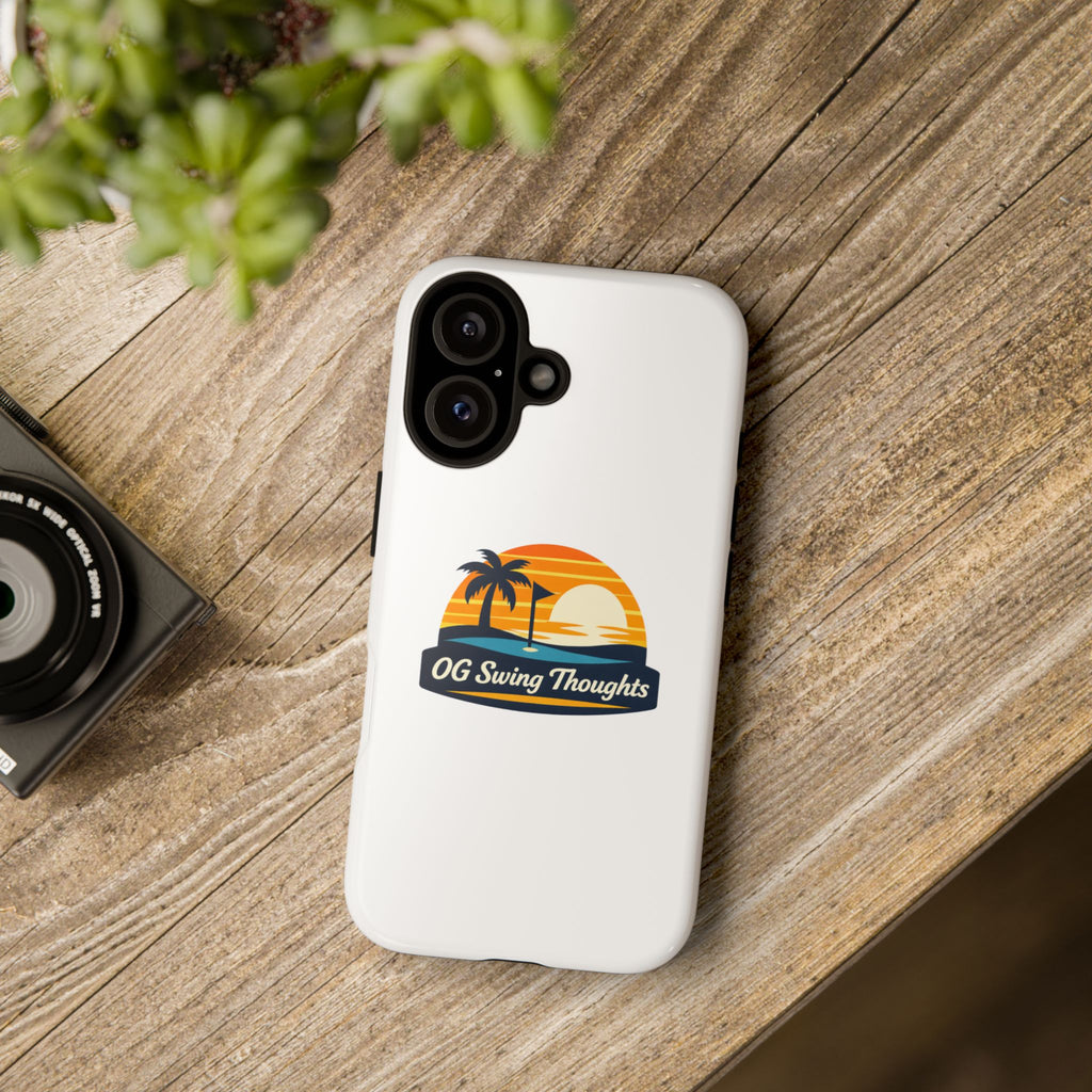 Phone Case - "OG Swing Thoughts" Tropical Sunset Design