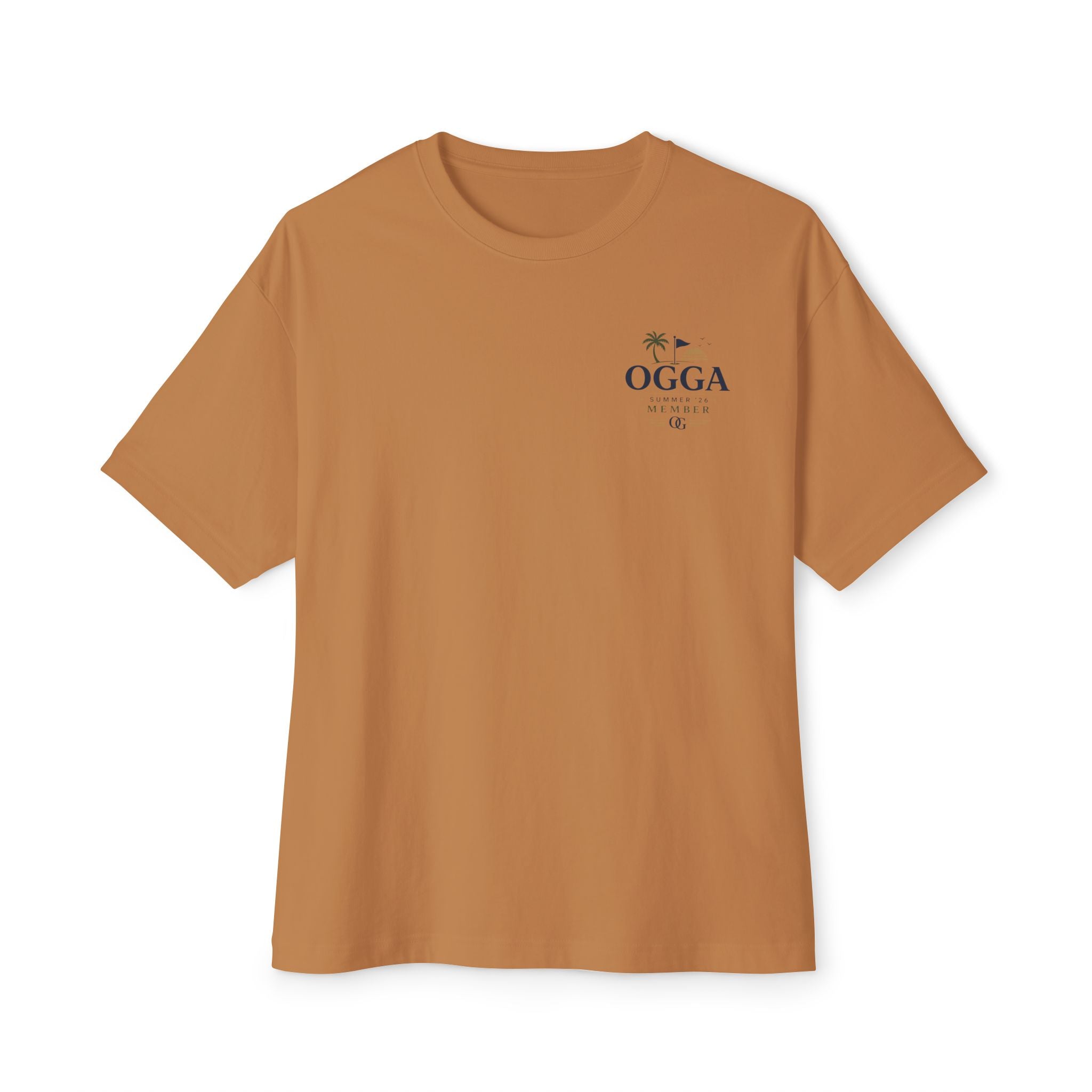 OGGA Beach Tee — "Live Free, Play Easy" Oversized Boxy T-Shirt