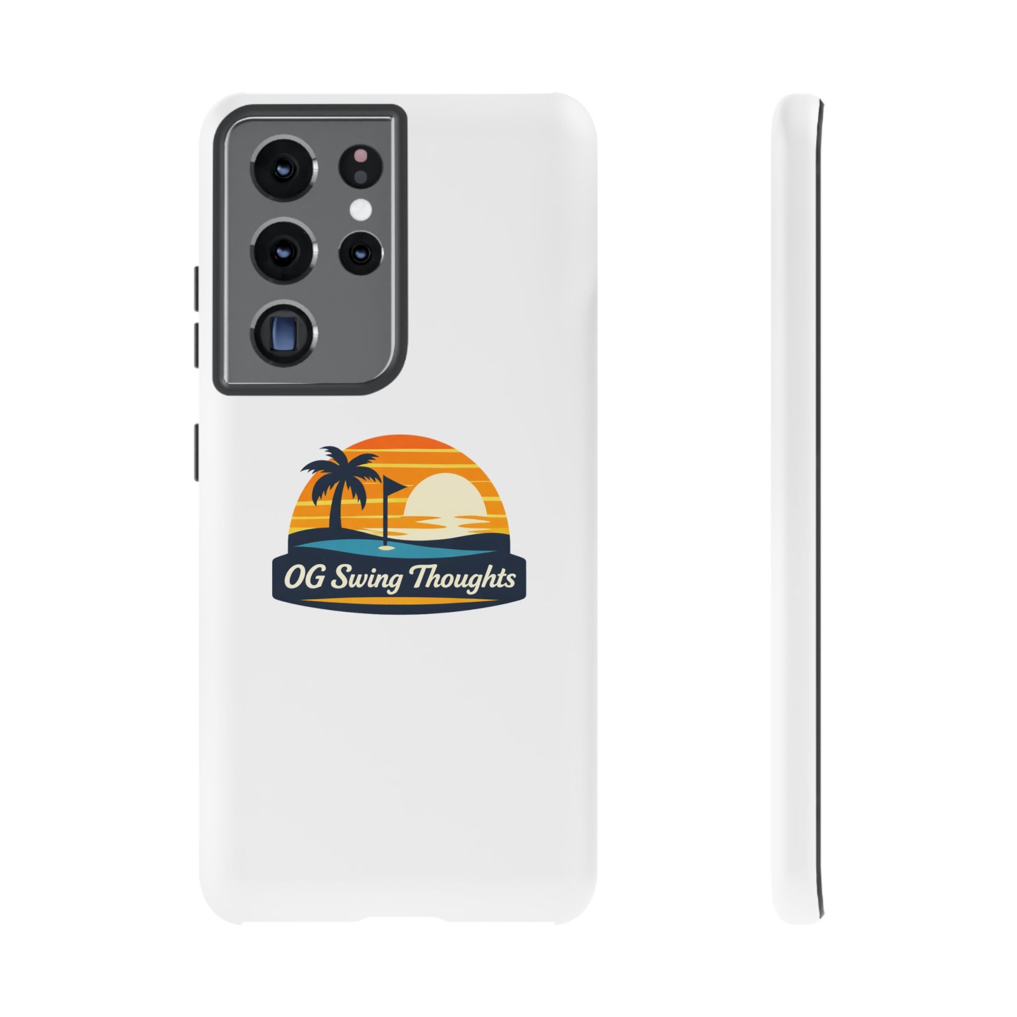 Phone Case - "OG Swing Thoughts" Tropical Sunset Design