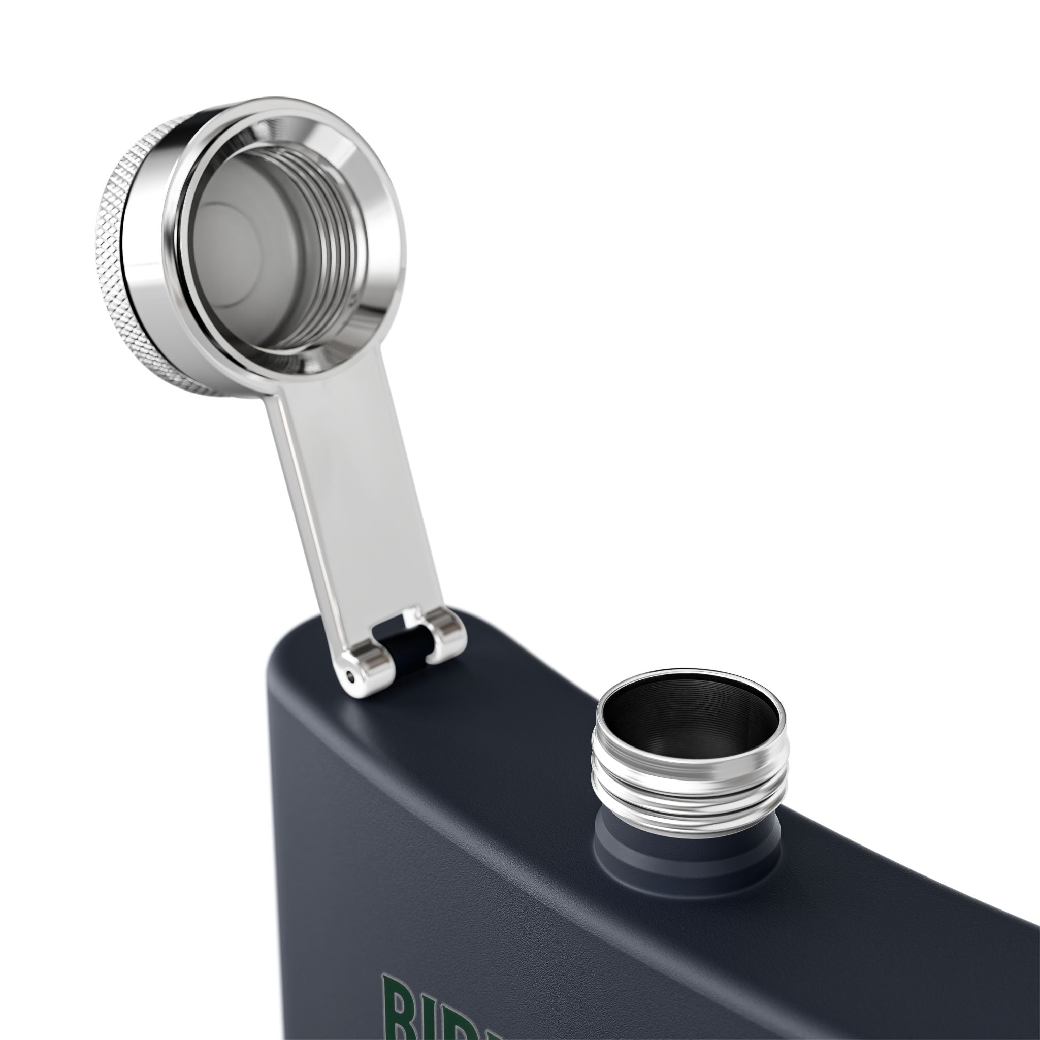 Golf Flask — “Birdie Juice” 6oz Stainless Steel Hip Flask (Golf Gift)