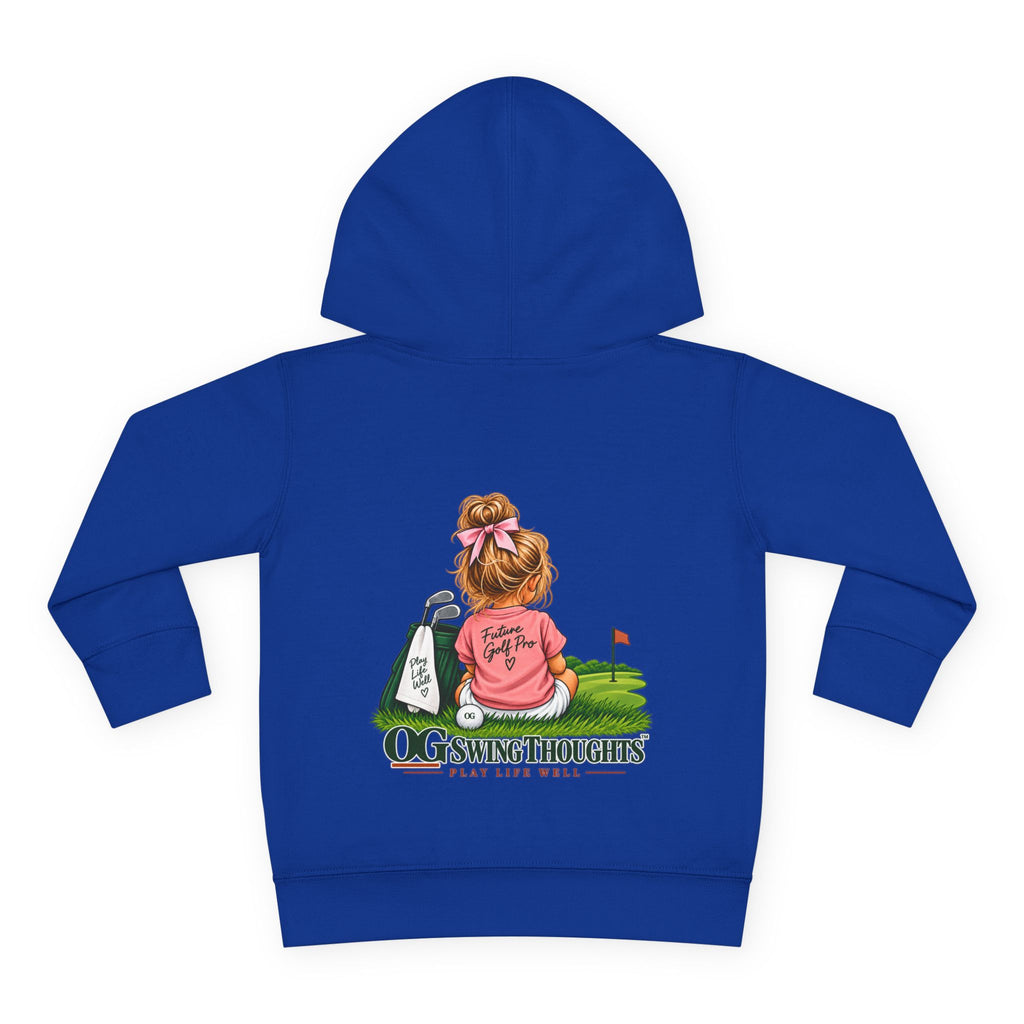 "Future Golf Pro" Toddler Hoodie — OG Swing Thoughts Golf Design (Play Live Well)