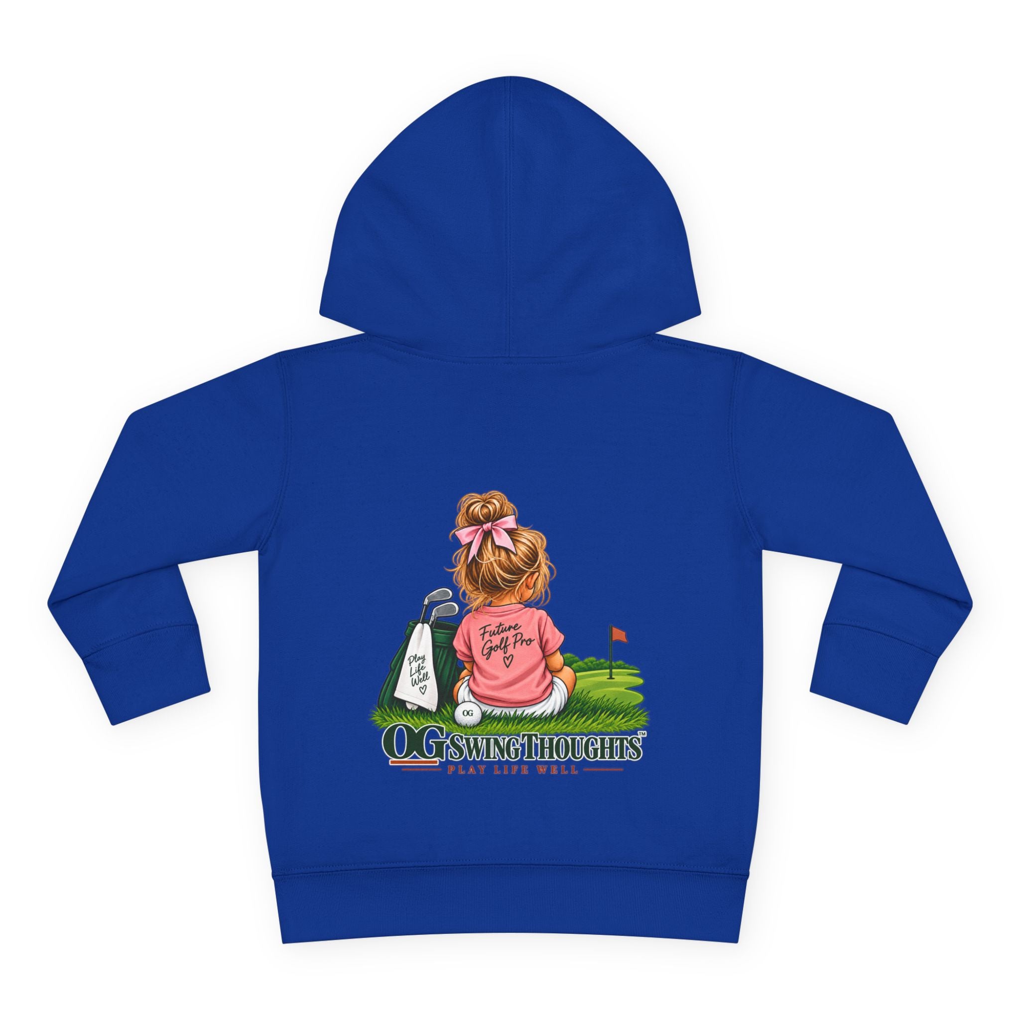"Future Golf Pro" Toddler Hoodie — OG Swing Thoughts Golf Design (Play Live Well)