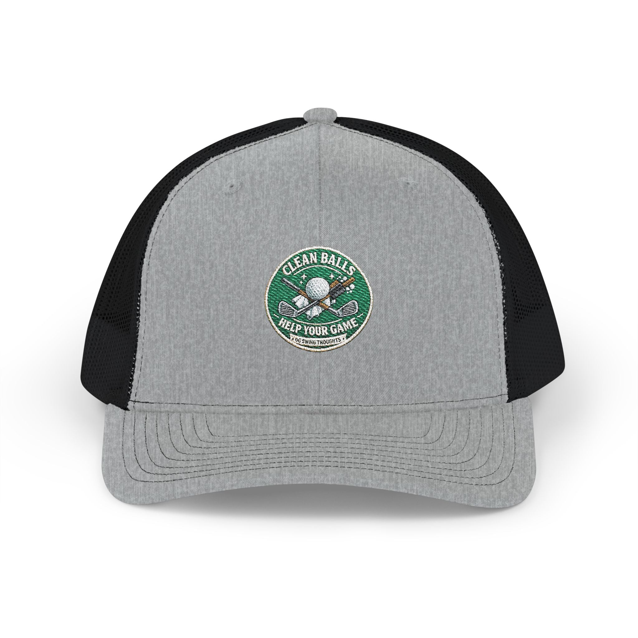 Clean Balls Help Your Game - OG Swing Thoughts Embroidered Patch Trucker Snapback