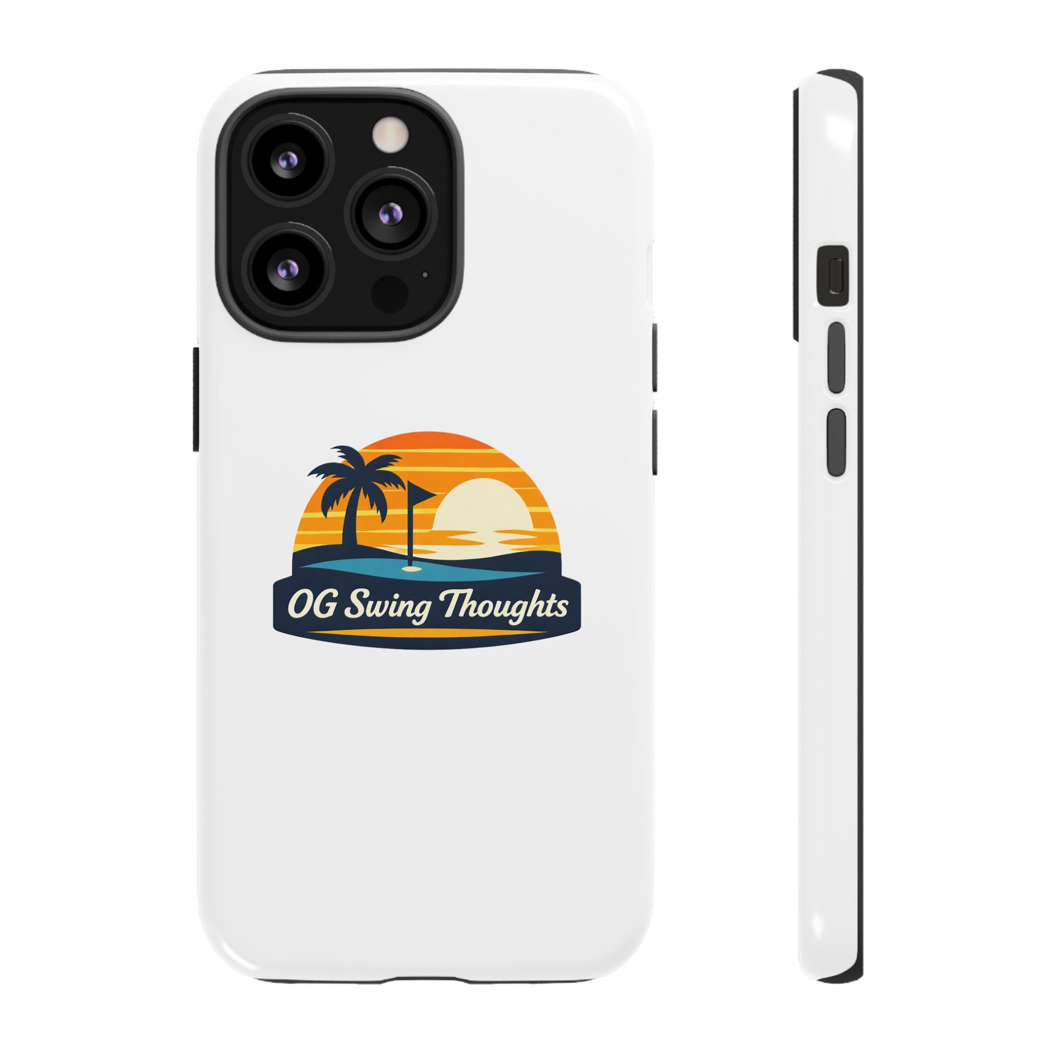 Phone Case - "OG Swing Thoughts" Tropical Sunset Design