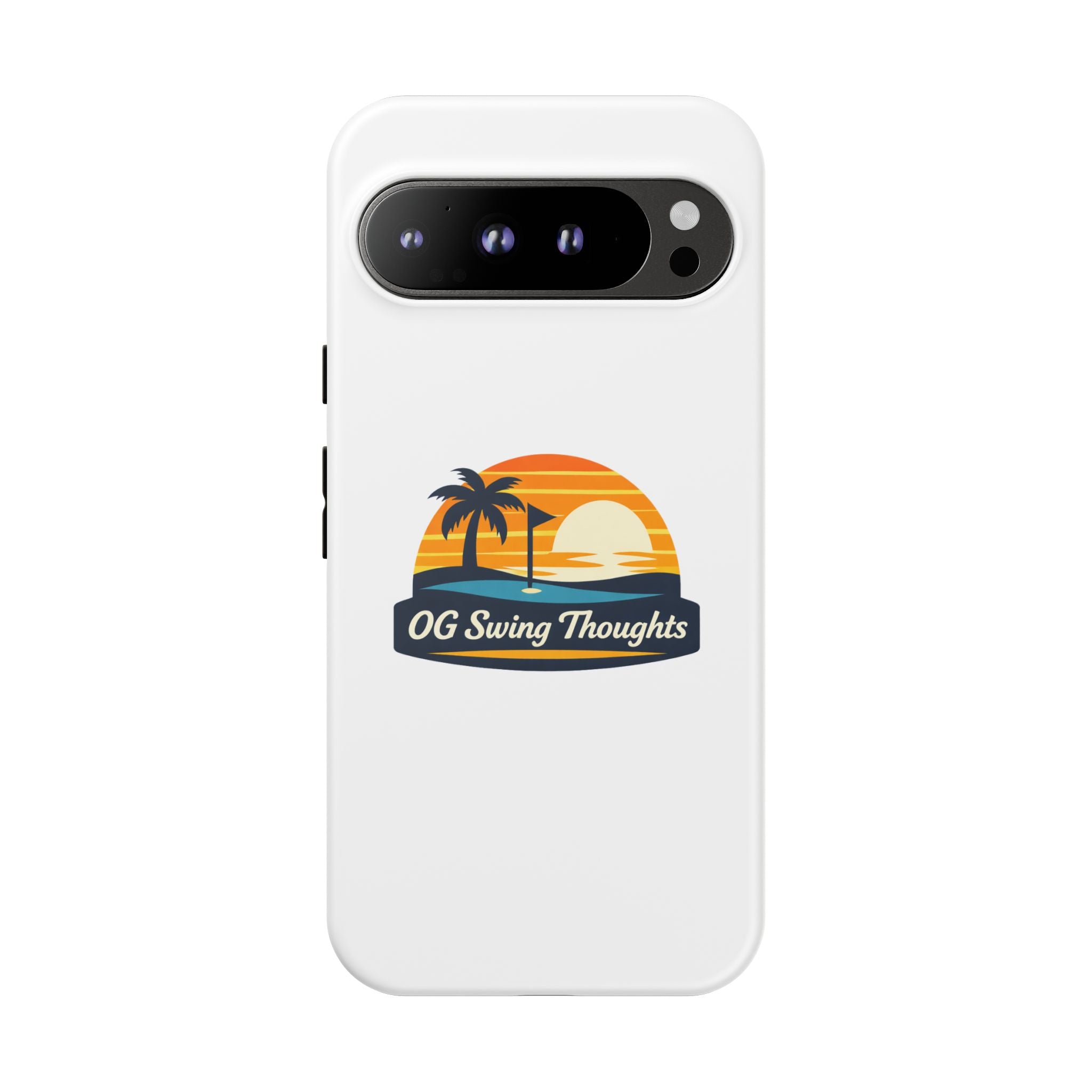 Phone Case - "OG Swing Thoughts" Tropical Sunset Design