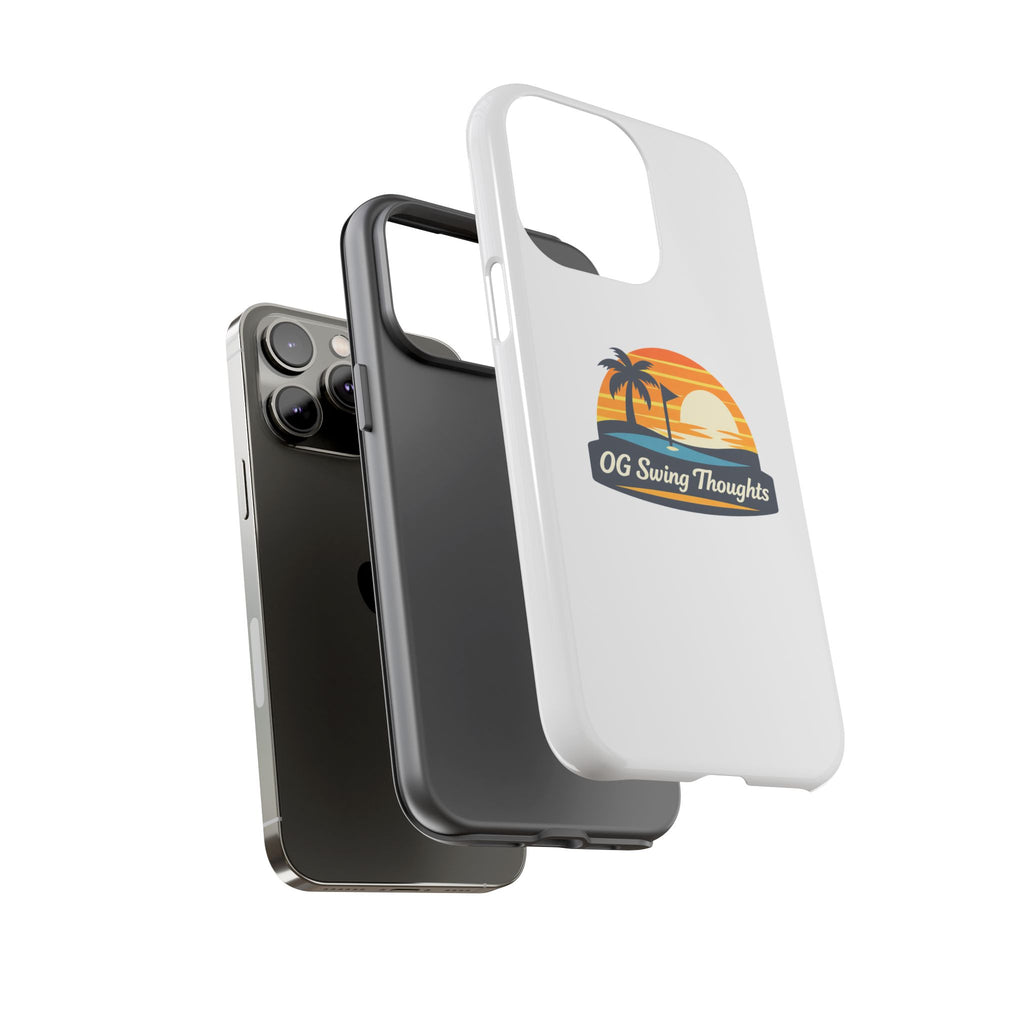 Phone Case - "OG Swing Thoughts" Tropical Sunset Design