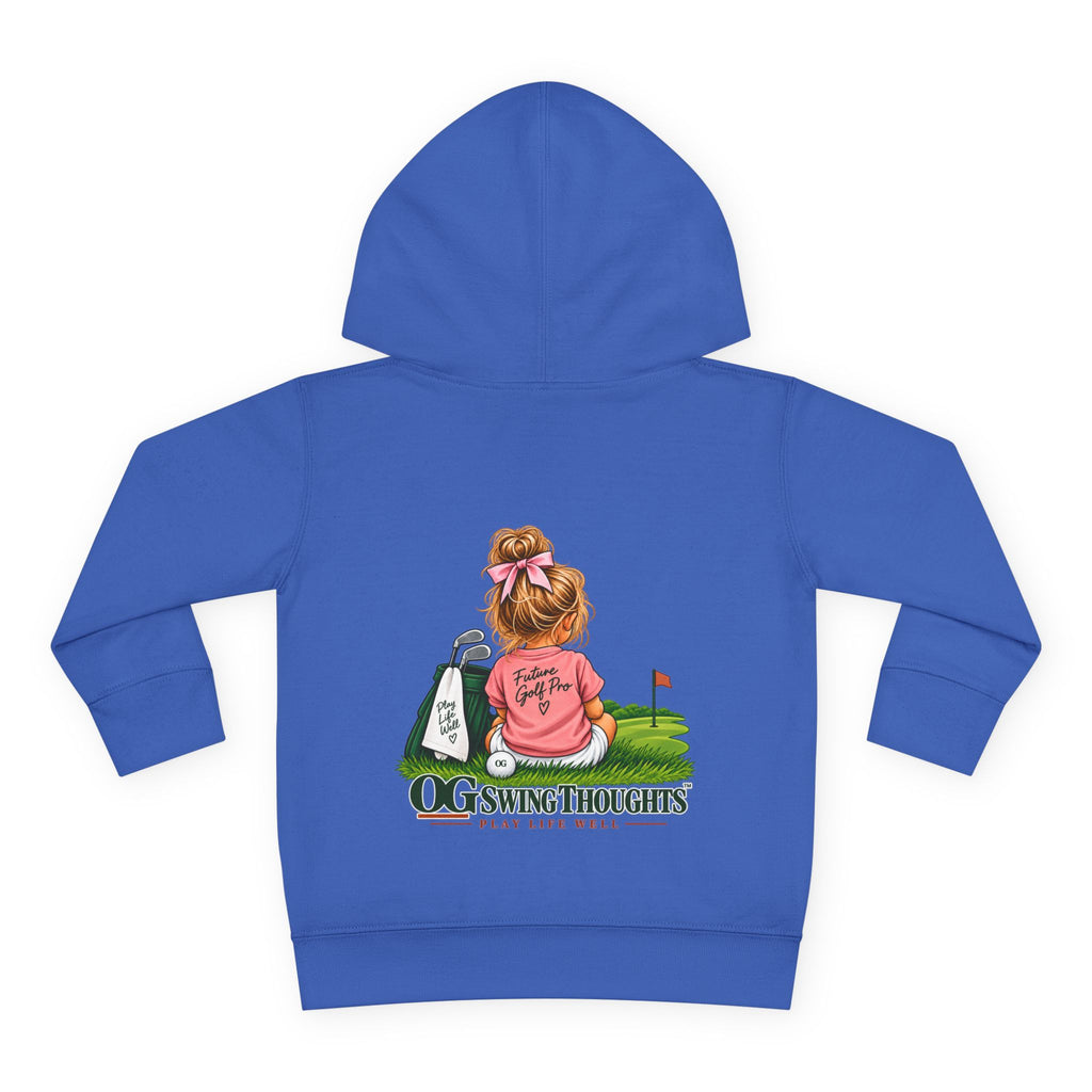 "Future Golf Pro" Toddler Hoodie — OG Swing Thoughts Golf Design (Play Live Well)
