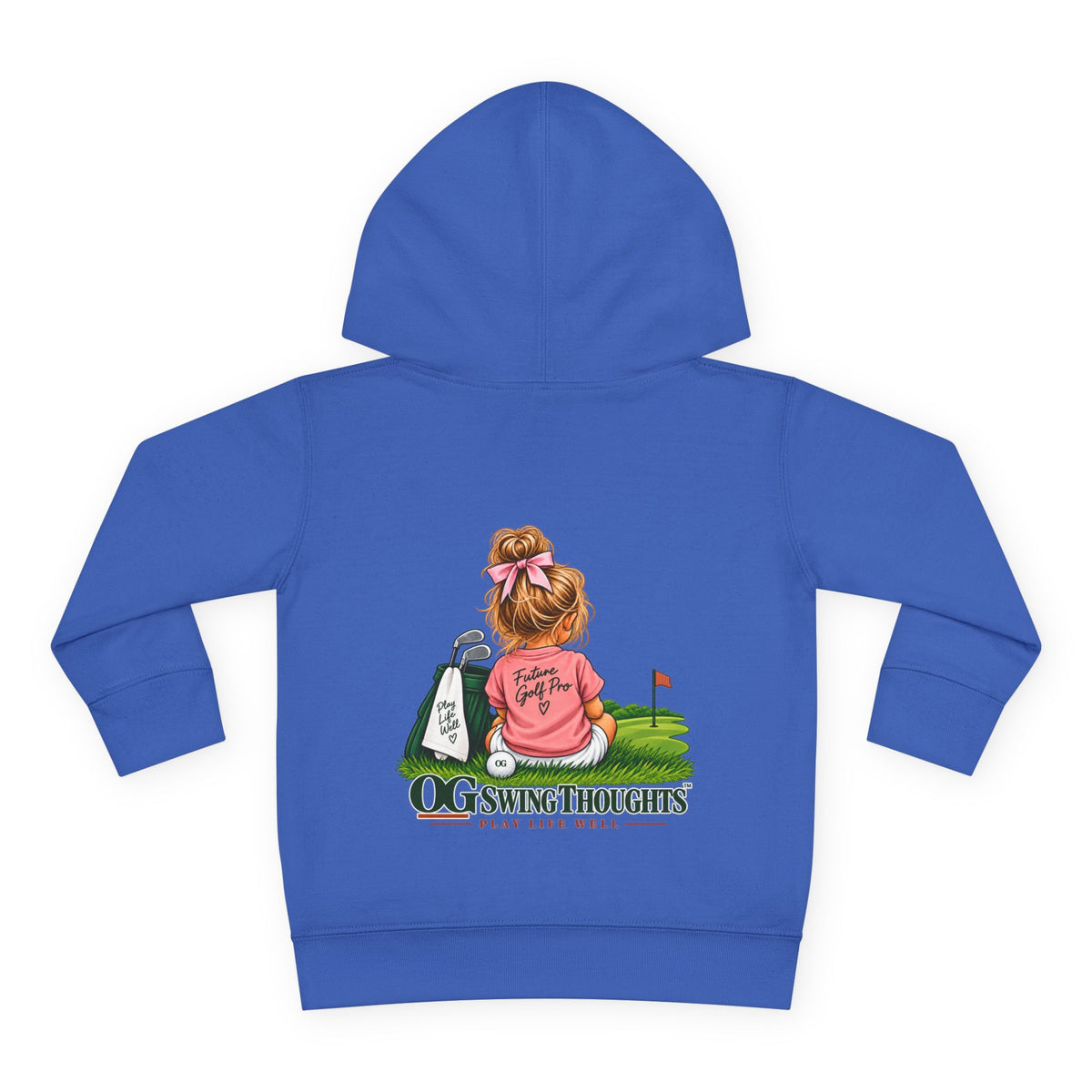 "Future Golf Pro" Toddler Hoodie — OG Swing Thoughts Golf Design (Play Live Well)
