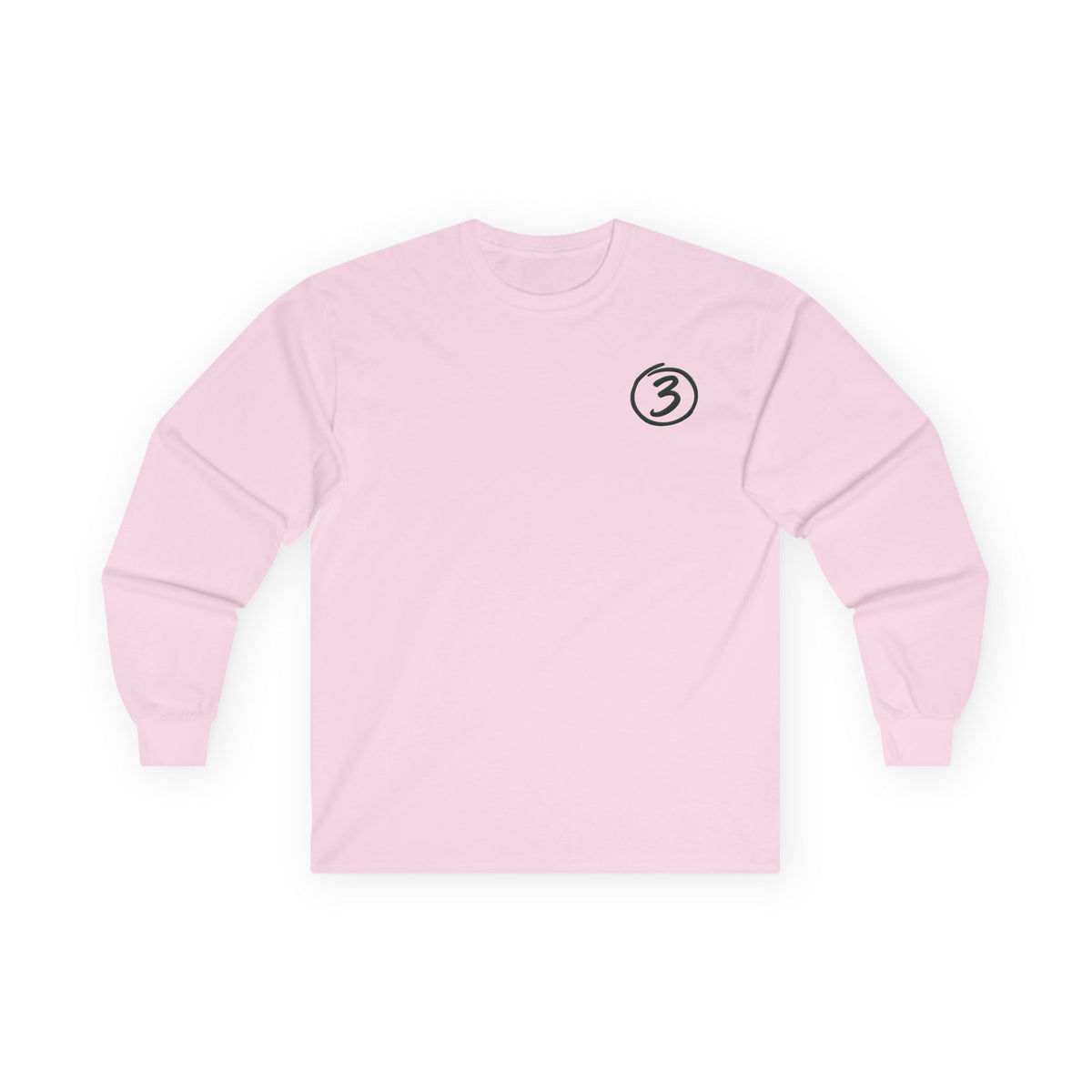 "Put Me Down for 3" Long Sleeve Tee - Play Life Well. Do Good