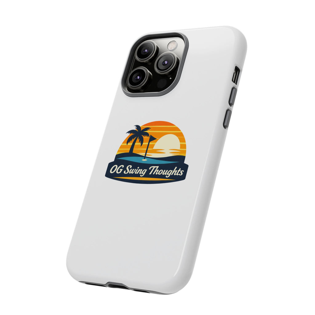 Phone Case - "OG Swing Thoughts" Tropical Sunset Design