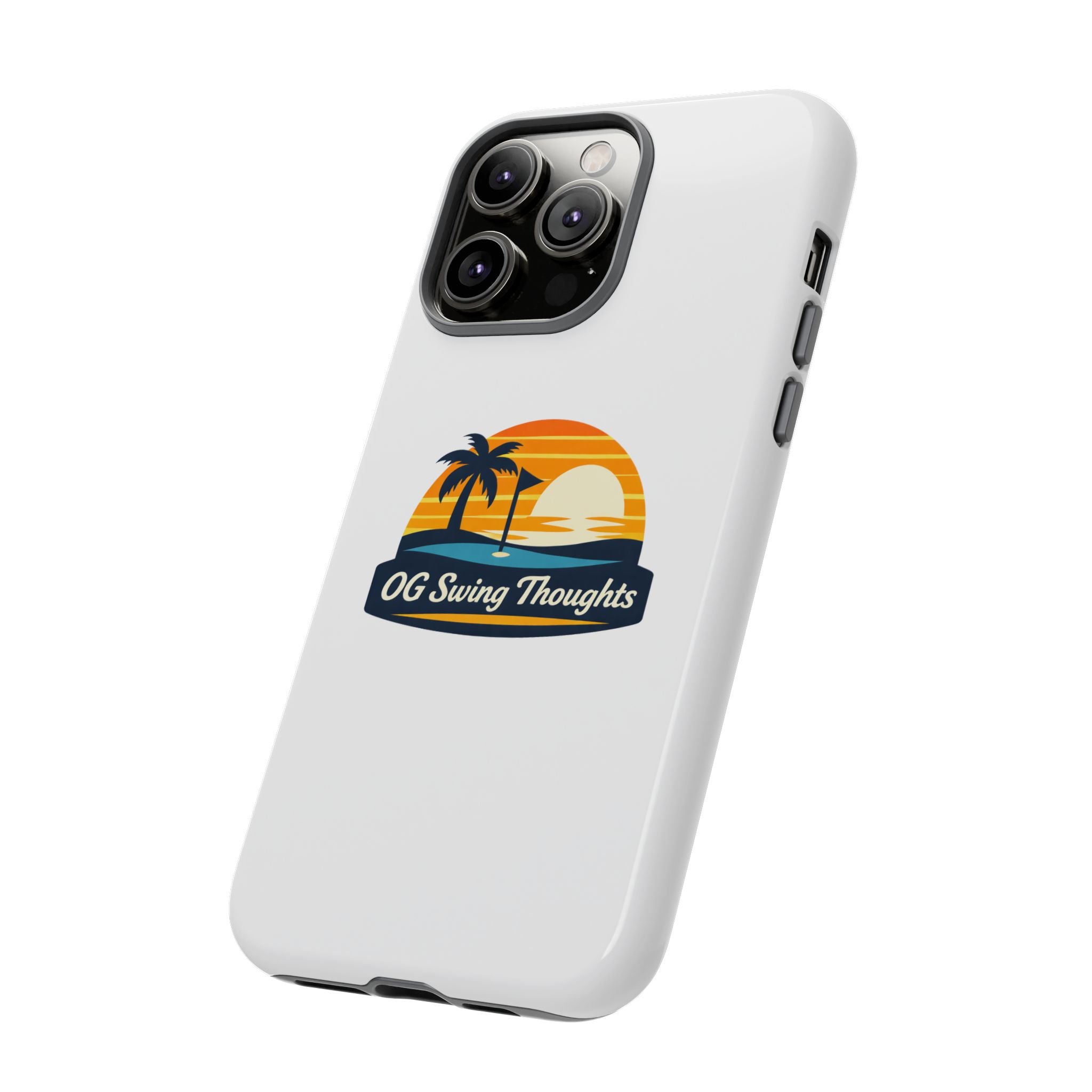 Phone Case - "OG Swing Thoughts" Tropical Sunset Design