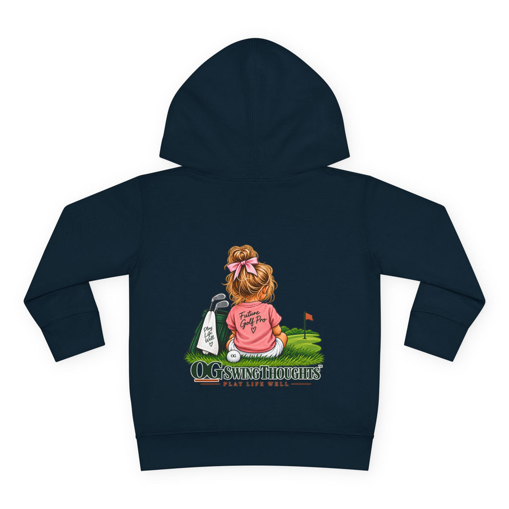 "Future Golf Pro" Toddler Hoodie — OG Swing Thoughts Golf Design (Play Live Well)